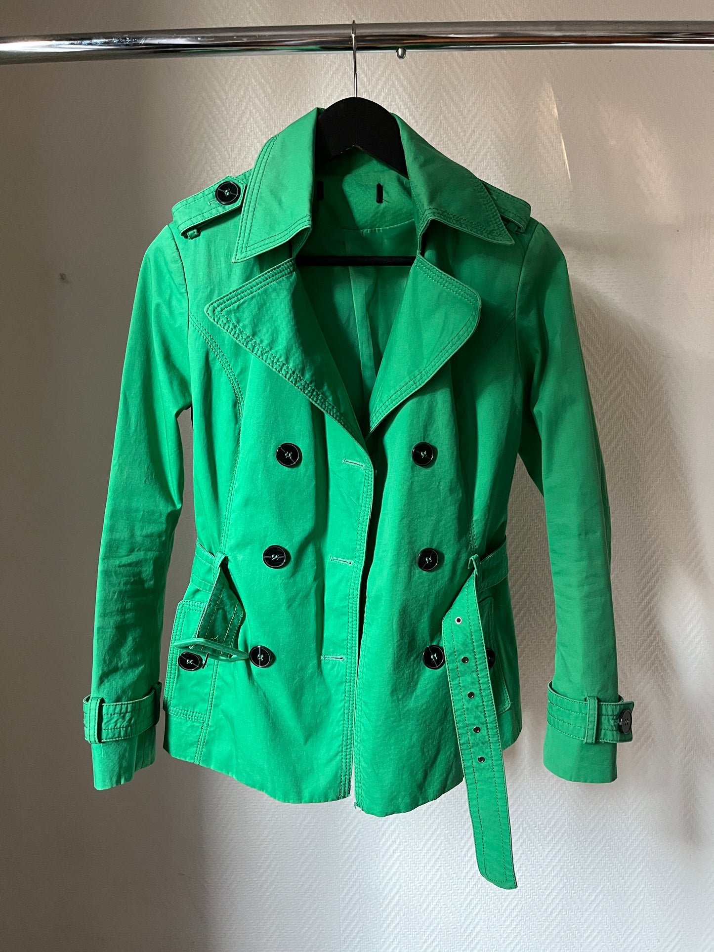 Vintage green trench coat