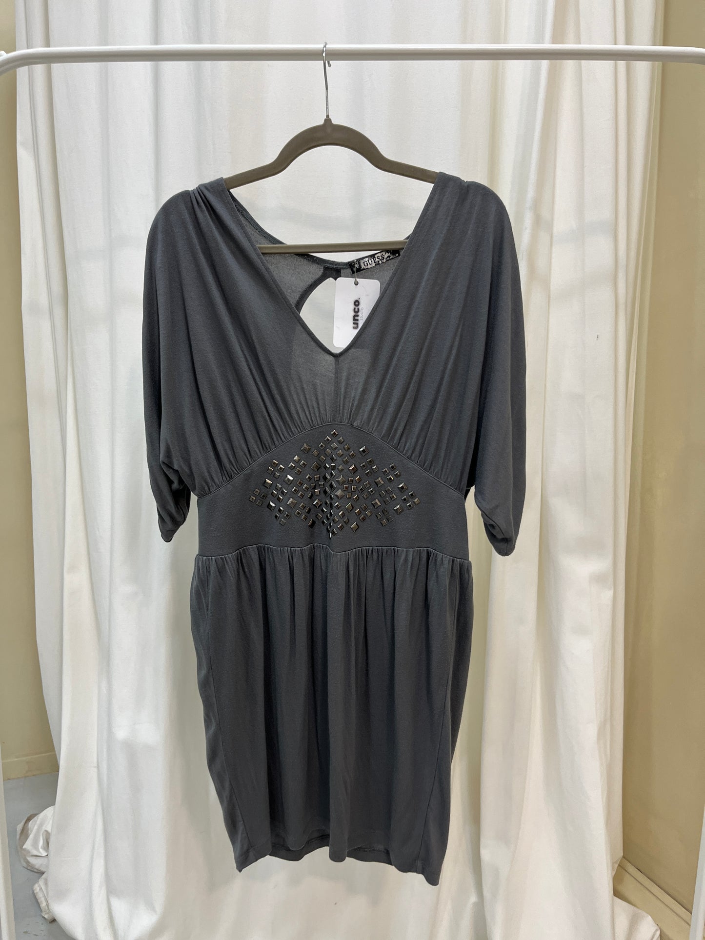 Vintage Guess studded draped dress