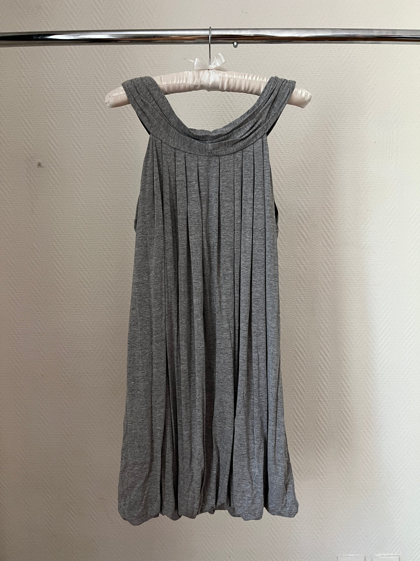 Vintage draped grey dress