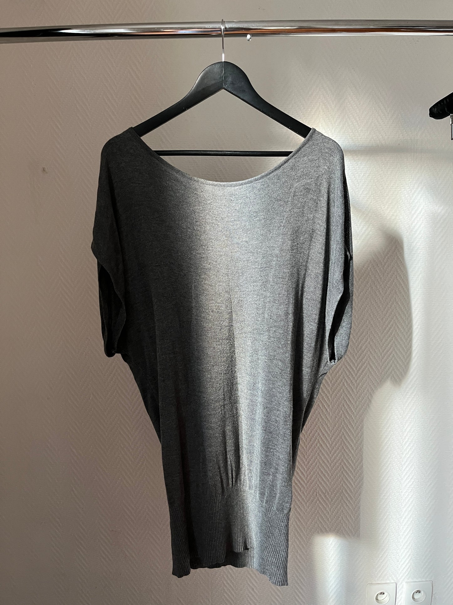 Vintage draped batwing pull over/tunique