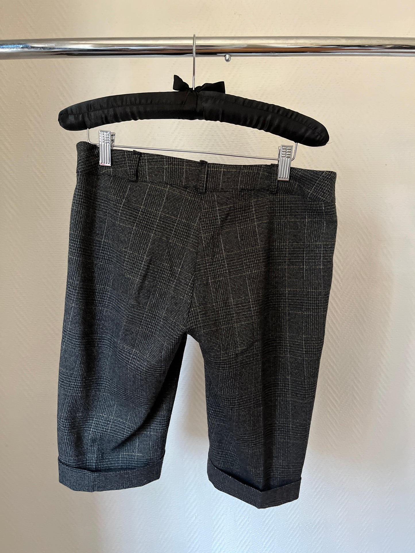 Grey low raise shorts