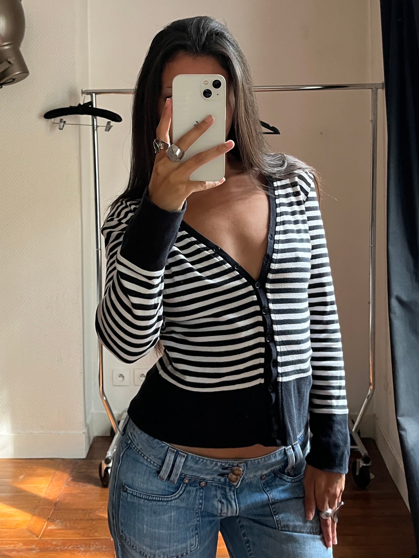 Vintage striped cardigan