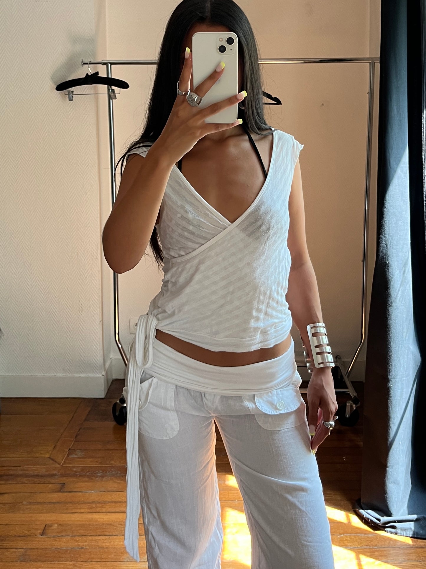 Vintage wrap up top