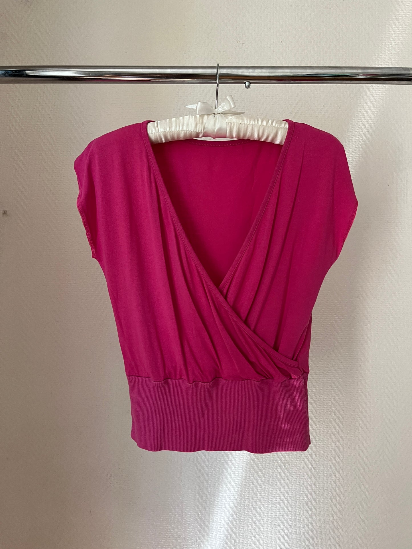 Vintage pink wrap up top