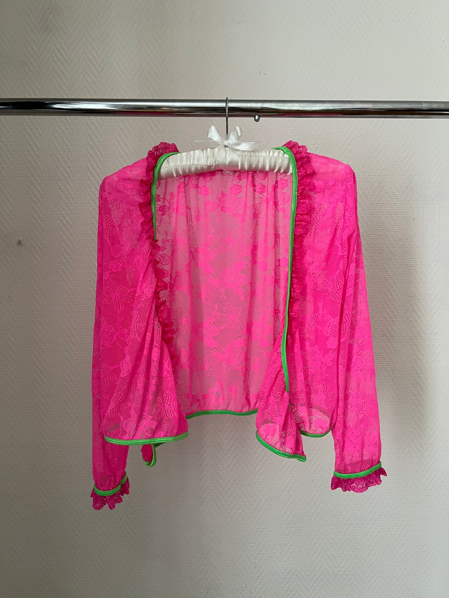 Vintage neon pink cardigan