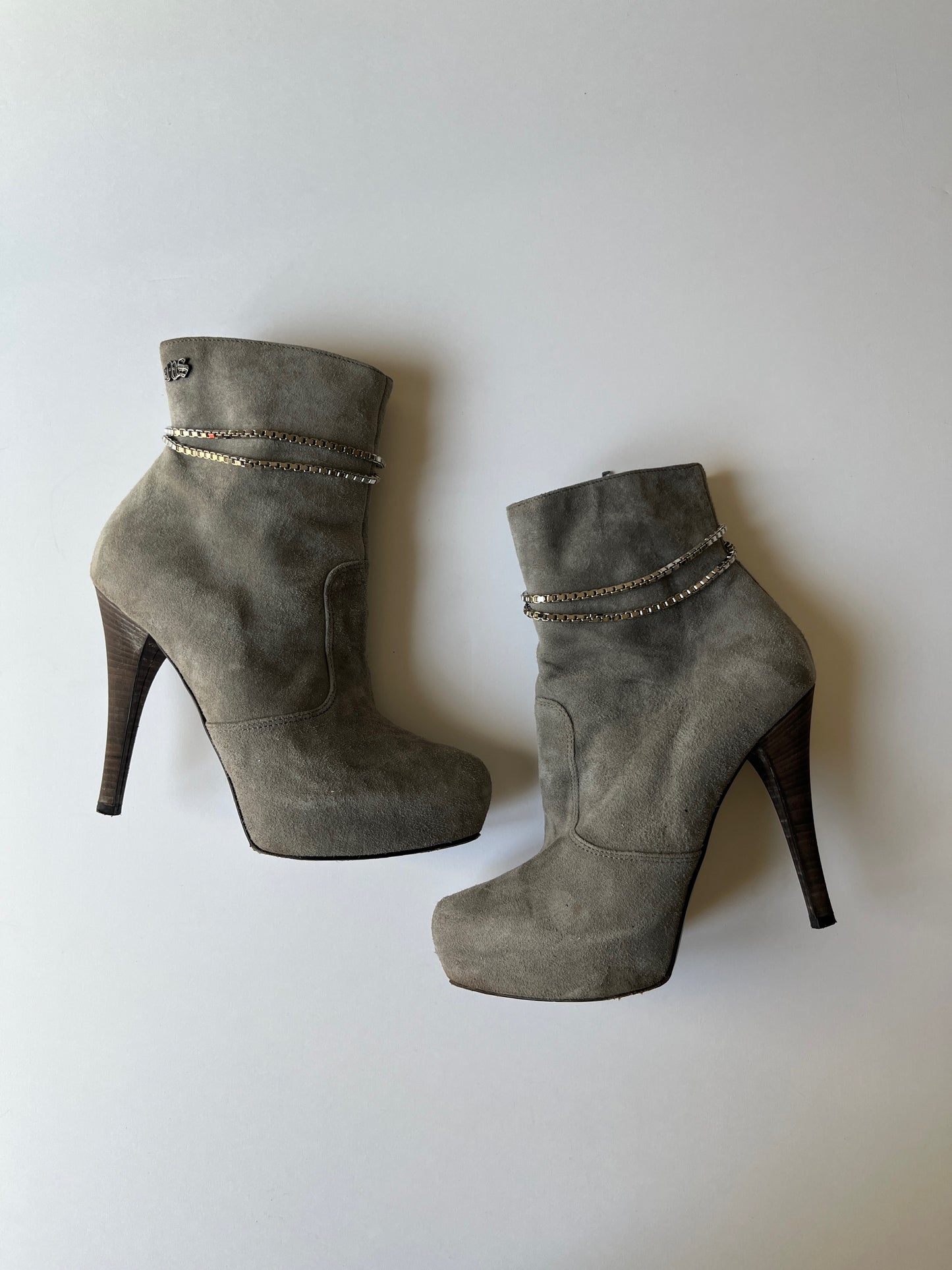 Miss Sixty suede chain boots