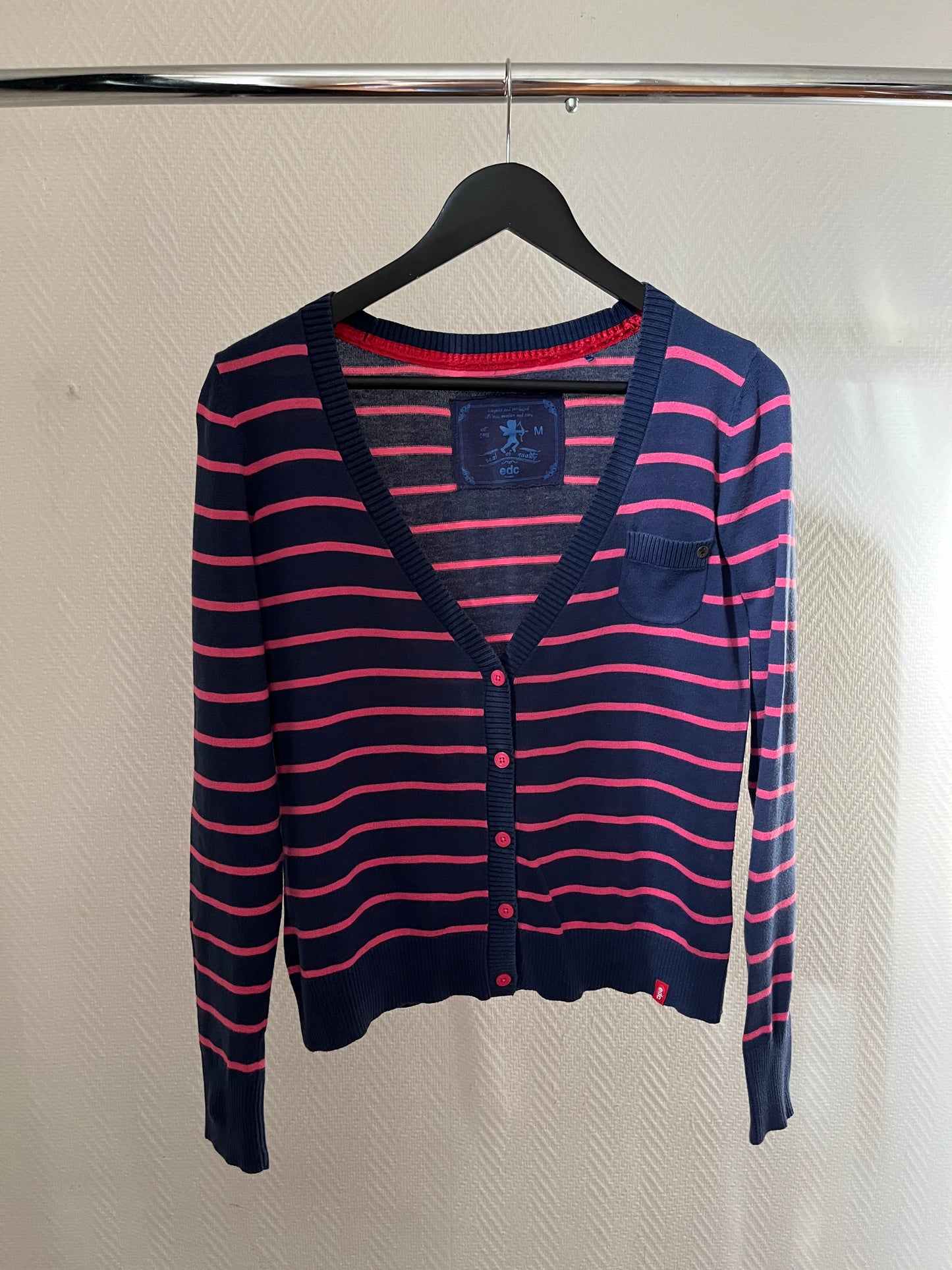 Vintage esprit striped cardigan