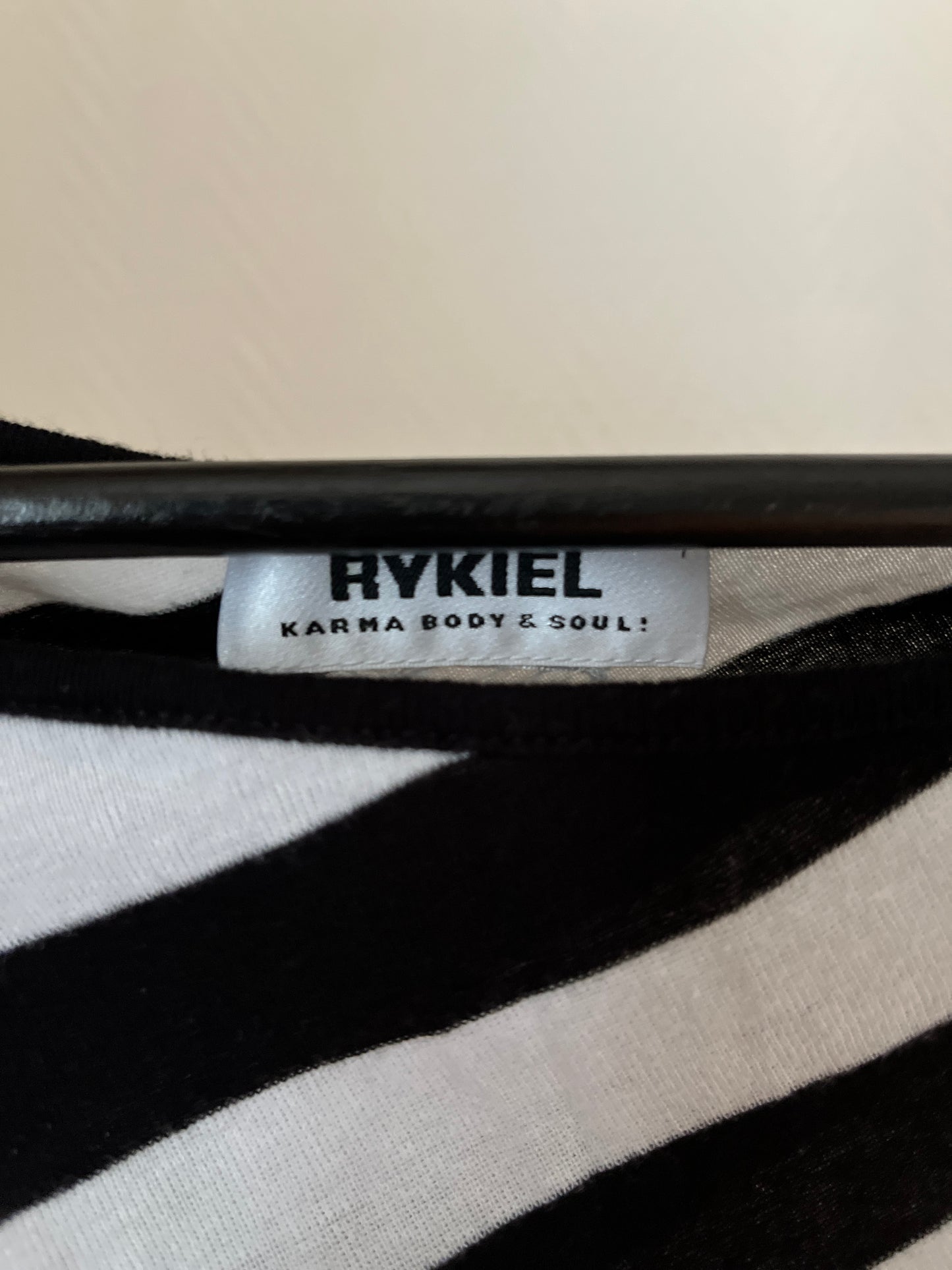 Vintage Sonia Rykiel asymmetrical striped top