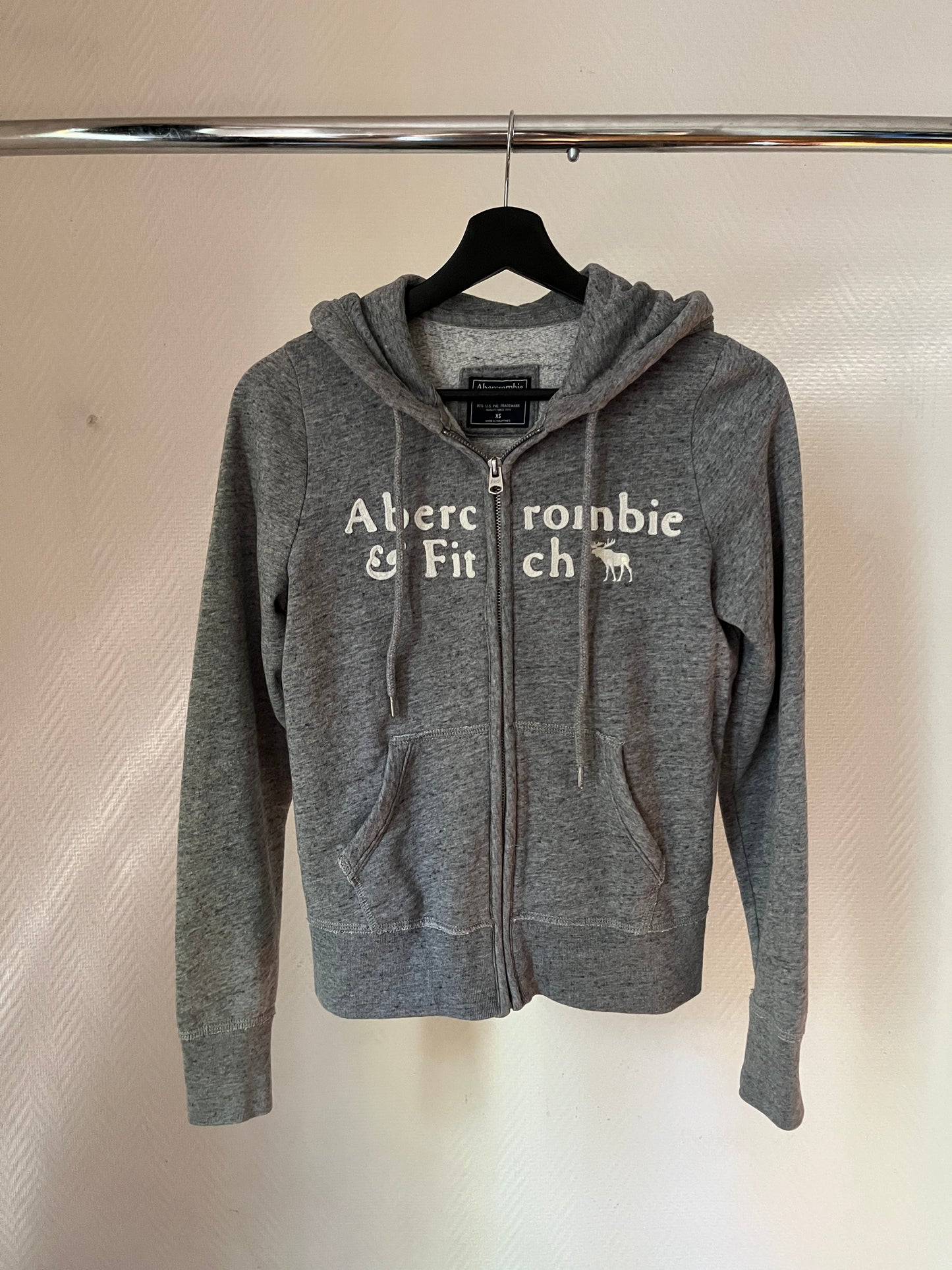 Vintage A&F grey zip up jacket
