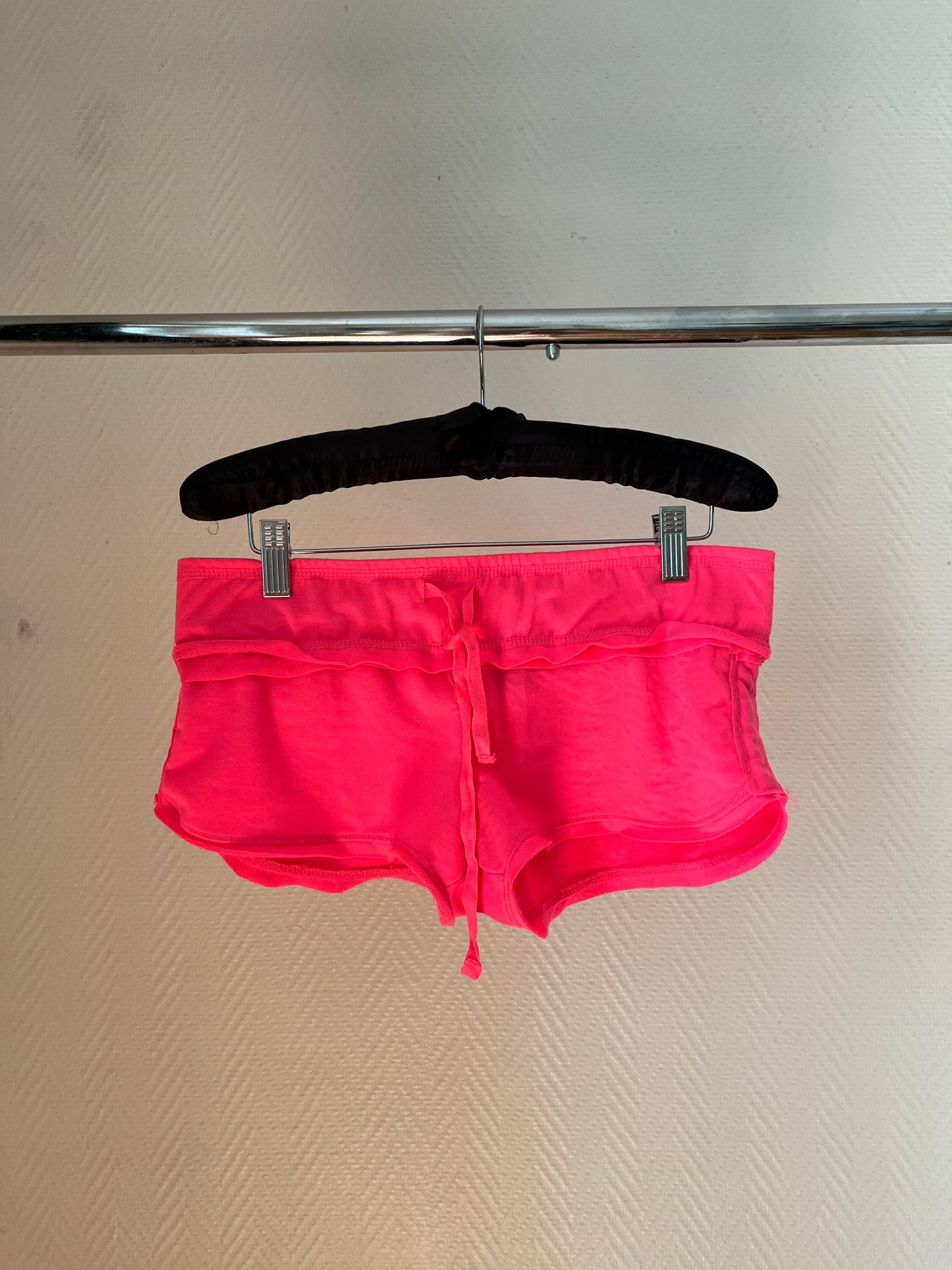 Vintage neon pink mini summer shorts