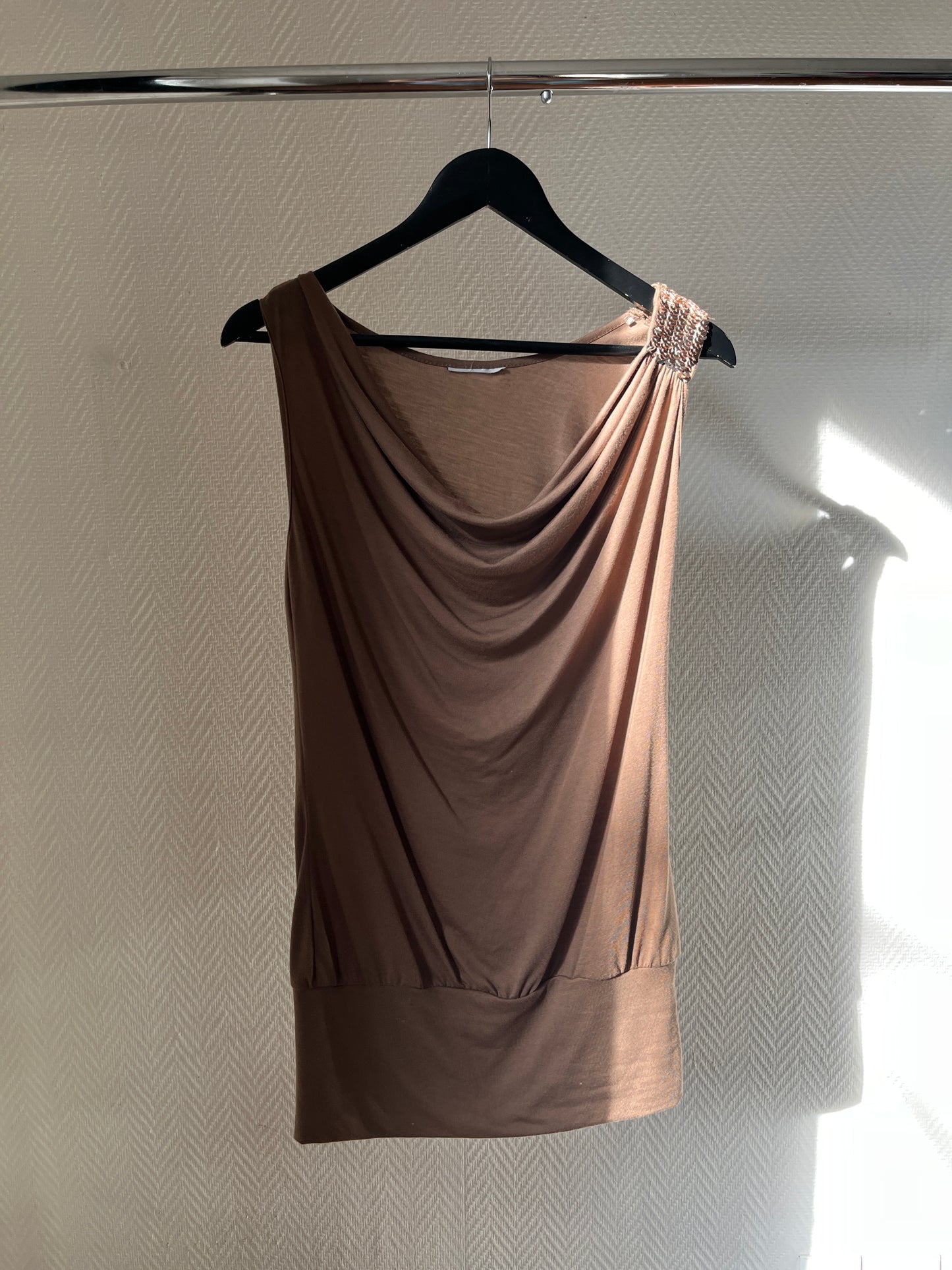 Vintage draped party top