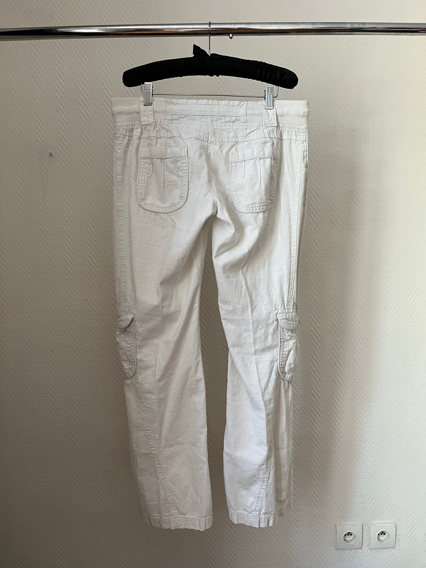 Vintage white linen pants