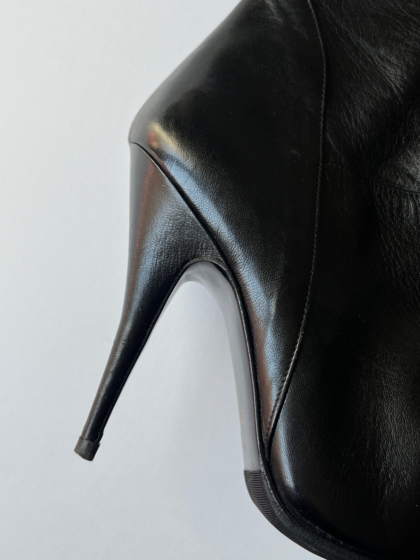 High leather boots