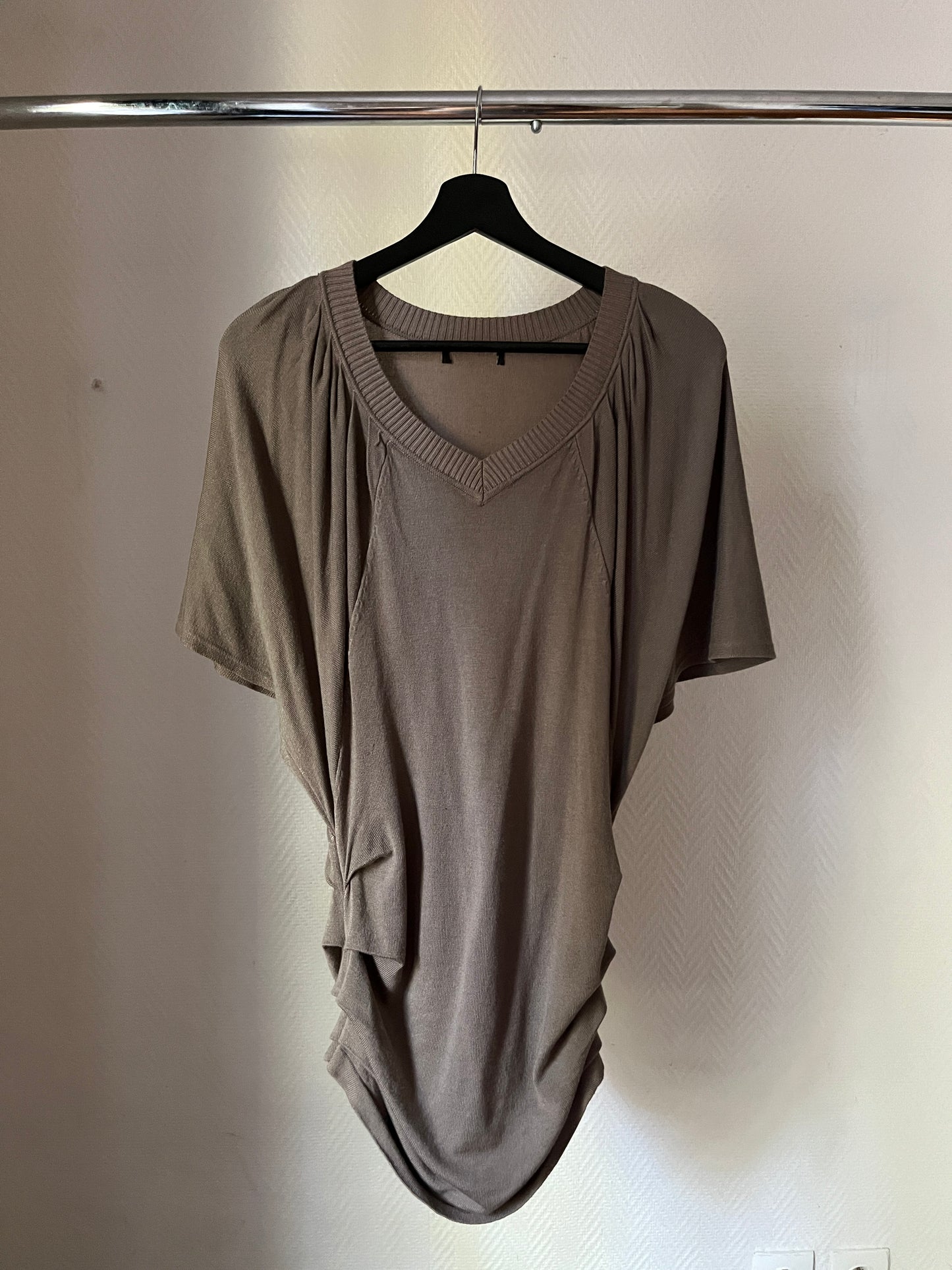 Vintage batwing draped tunique