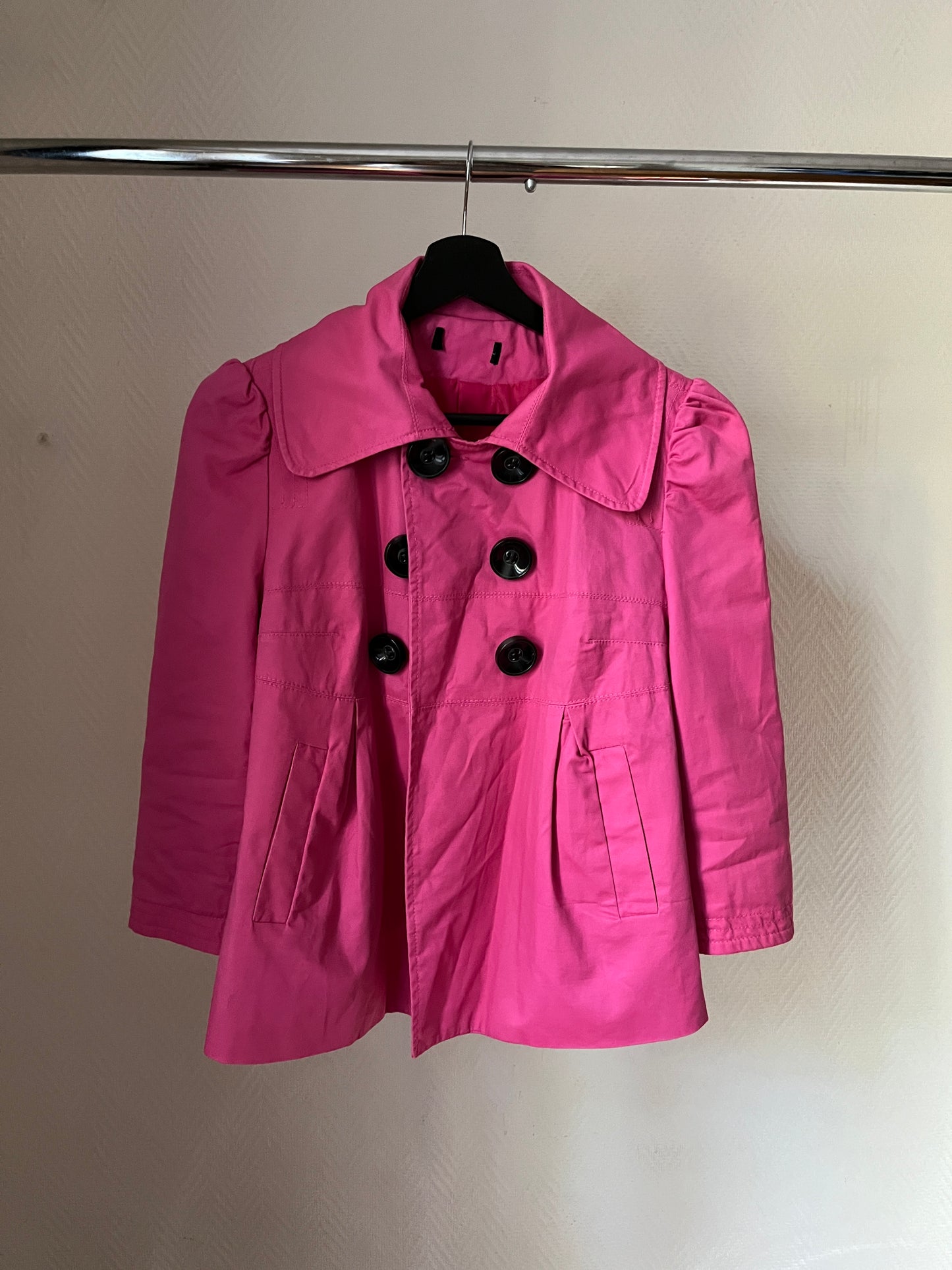 Vintage pink trench coat