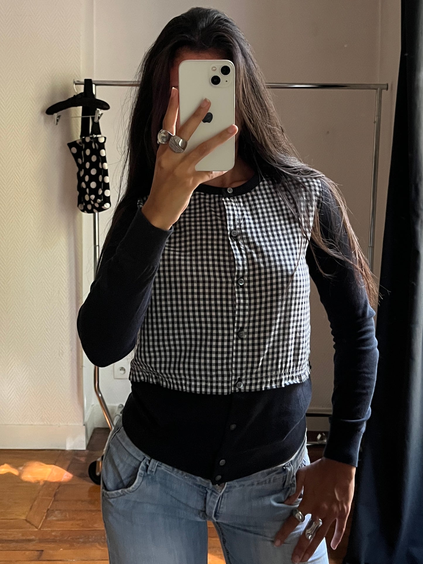 Vintage Marc Jacobs bimaterial cardigan