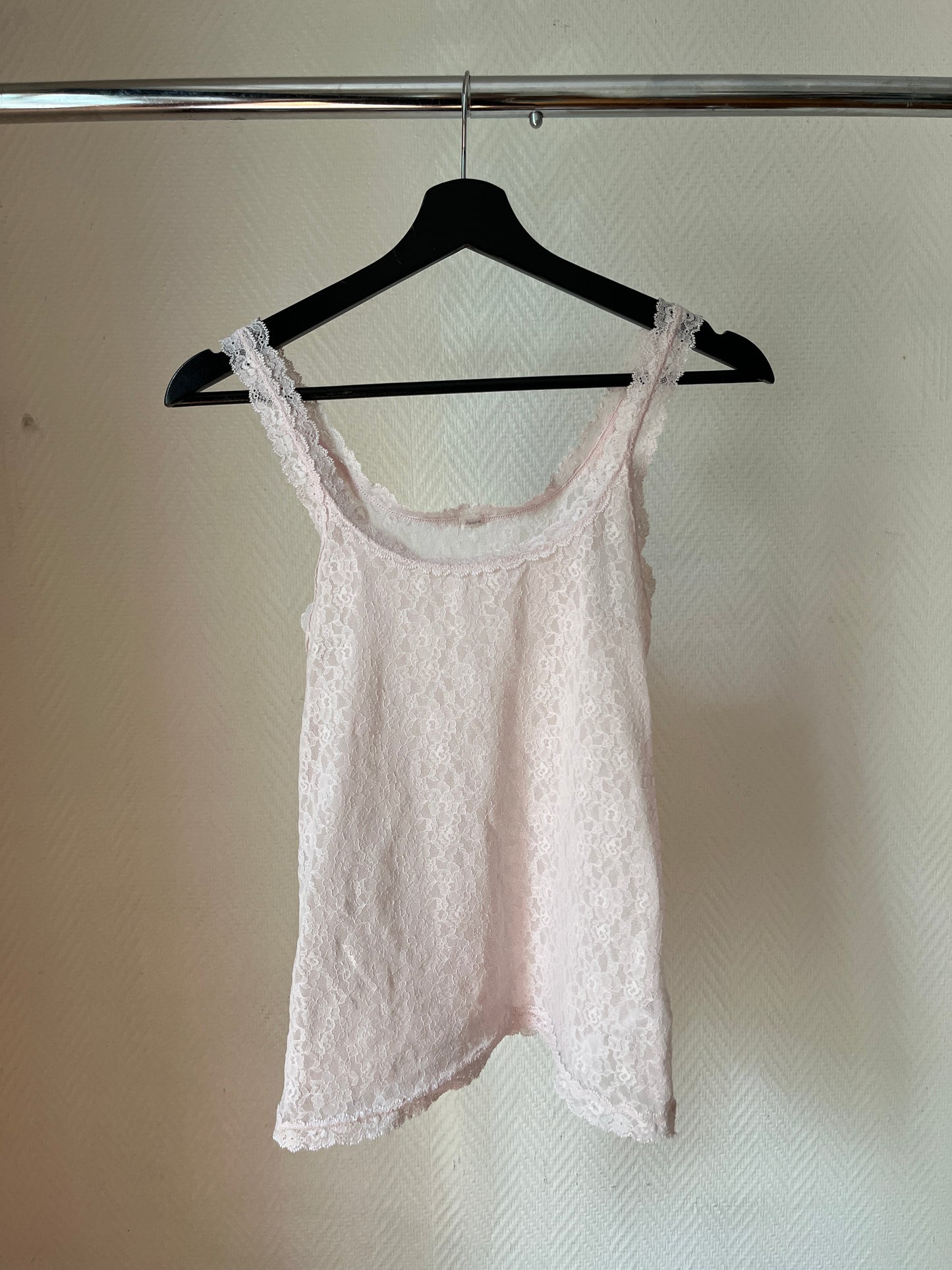 Vintage light pink lace top