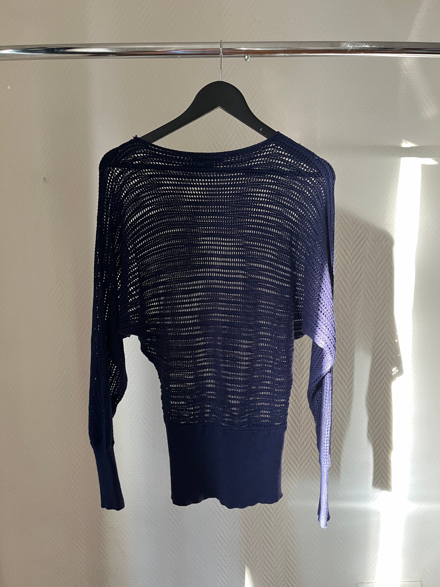 Vintage knitted see-through top