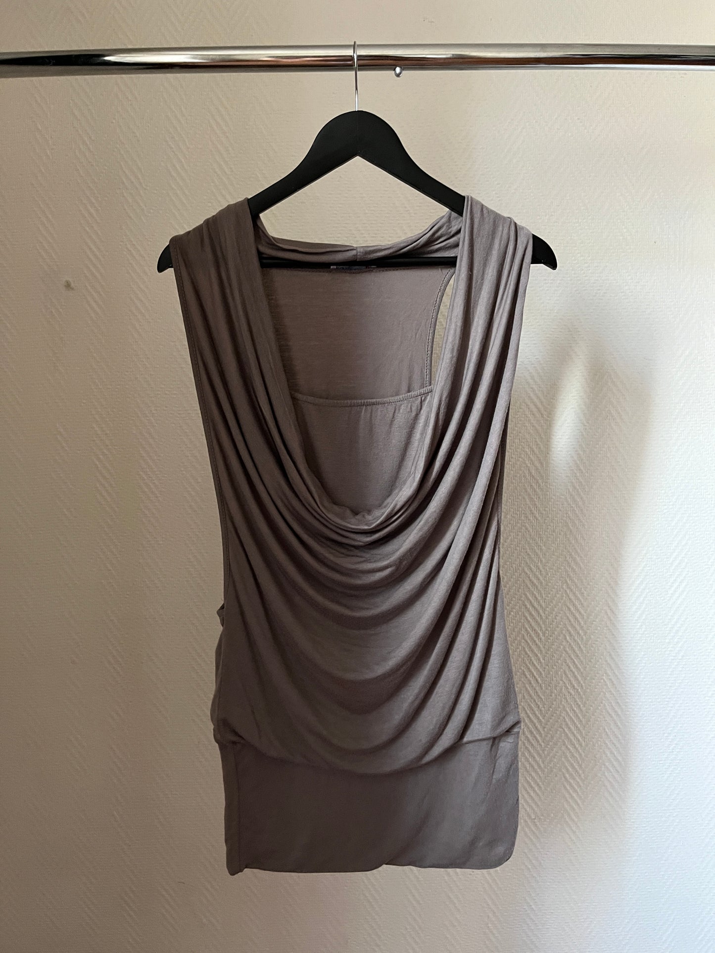 Vintage grey draped dress