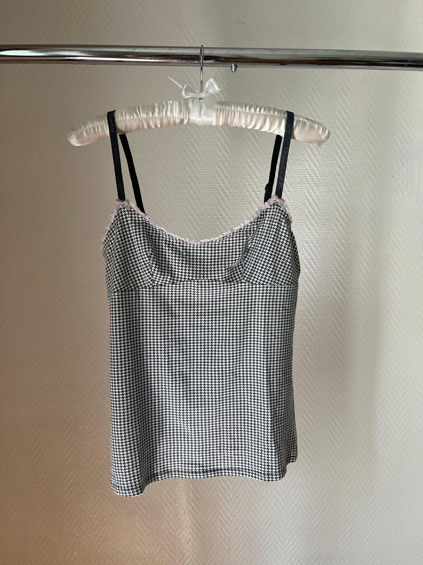 Vintage houndstooth cami top