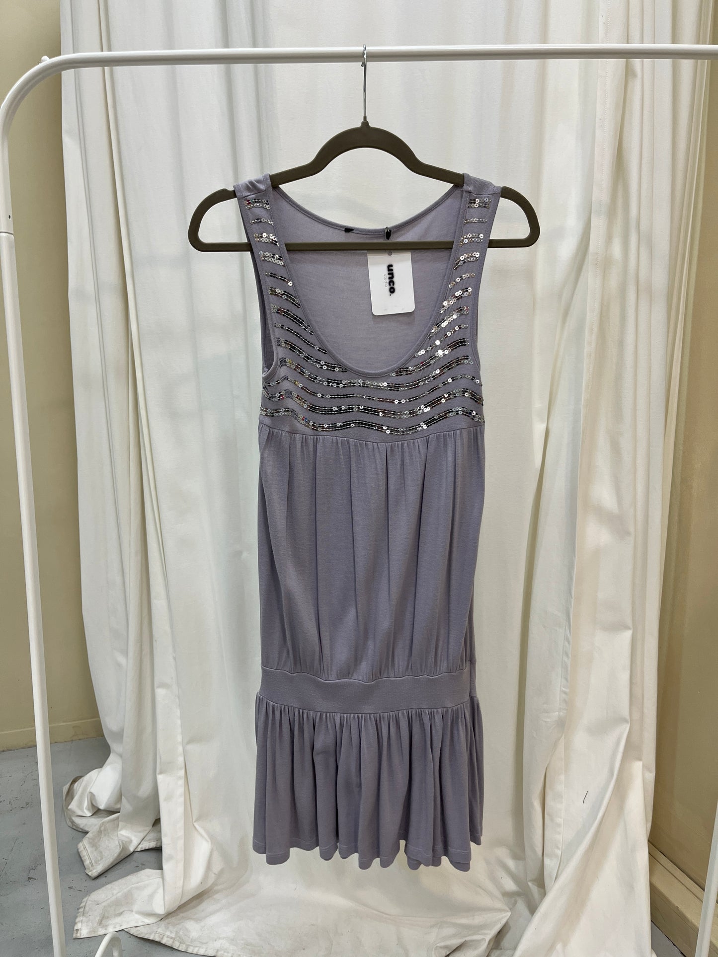 Vintage grey sequins dress