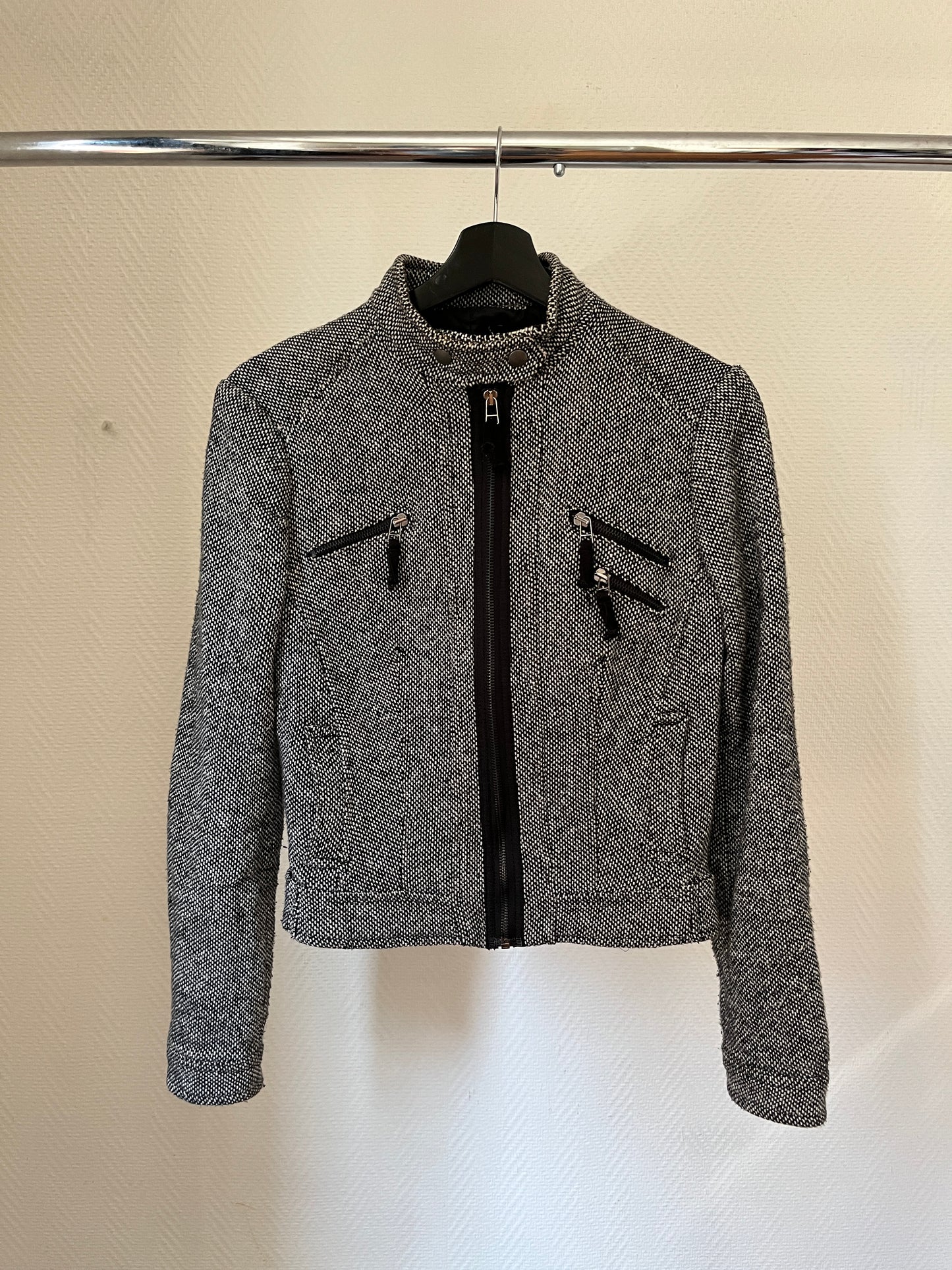 Grey zip up jacket