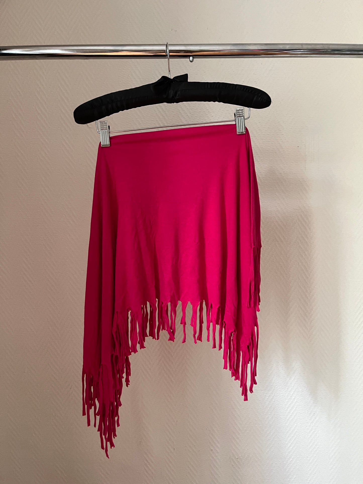 Vintage fringed pink pareo