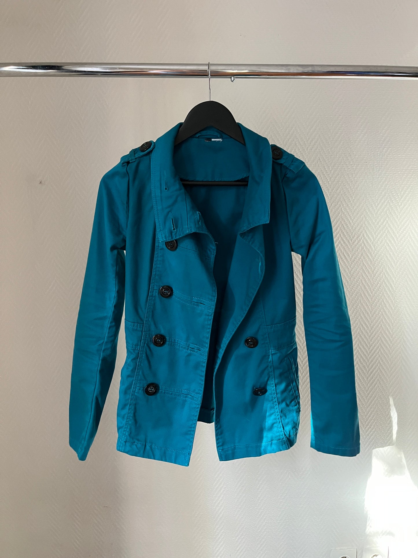 Vintage blue trench coat
