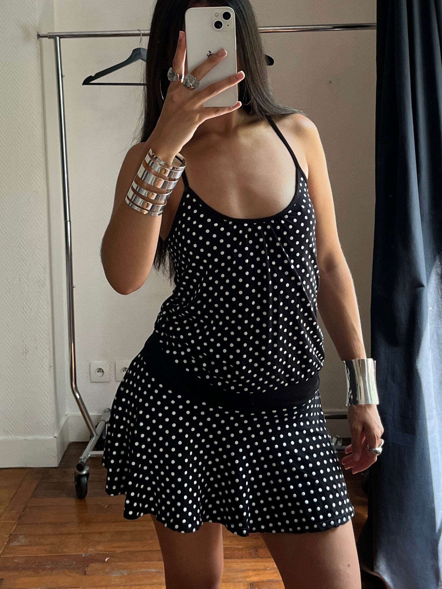 Vintage polka dot summer dress