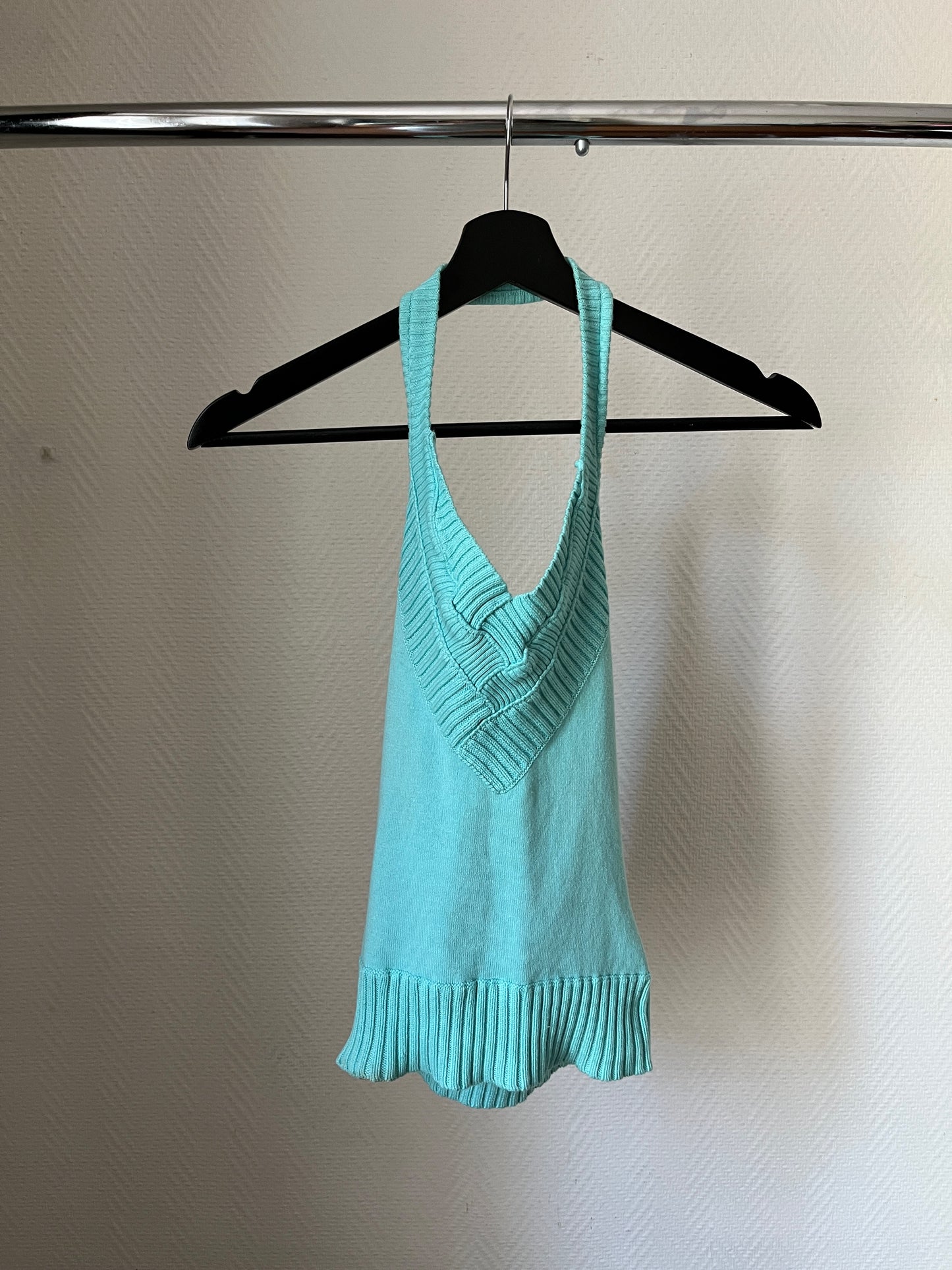 Vintage blue halter top
