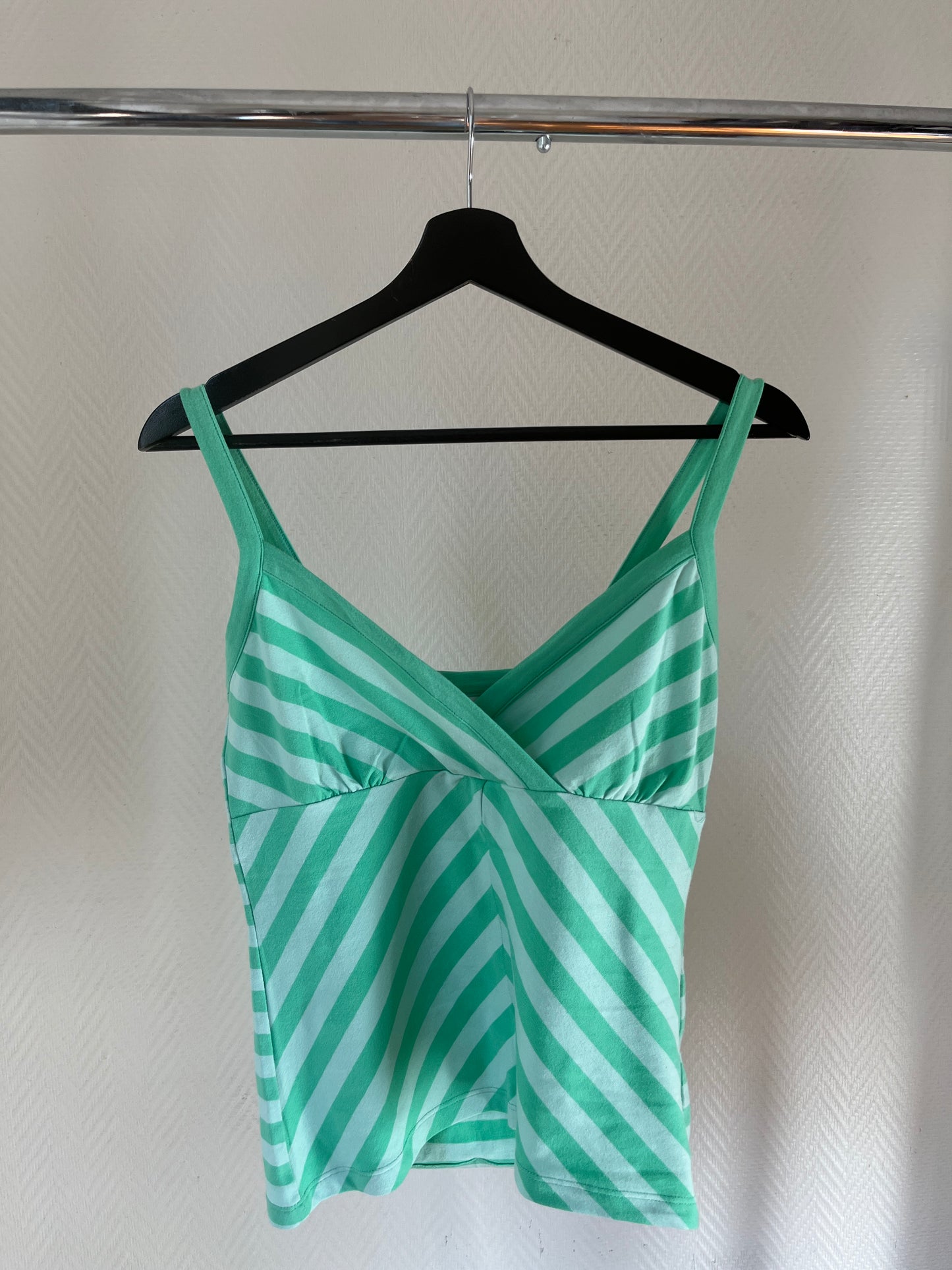 Striped green tank top