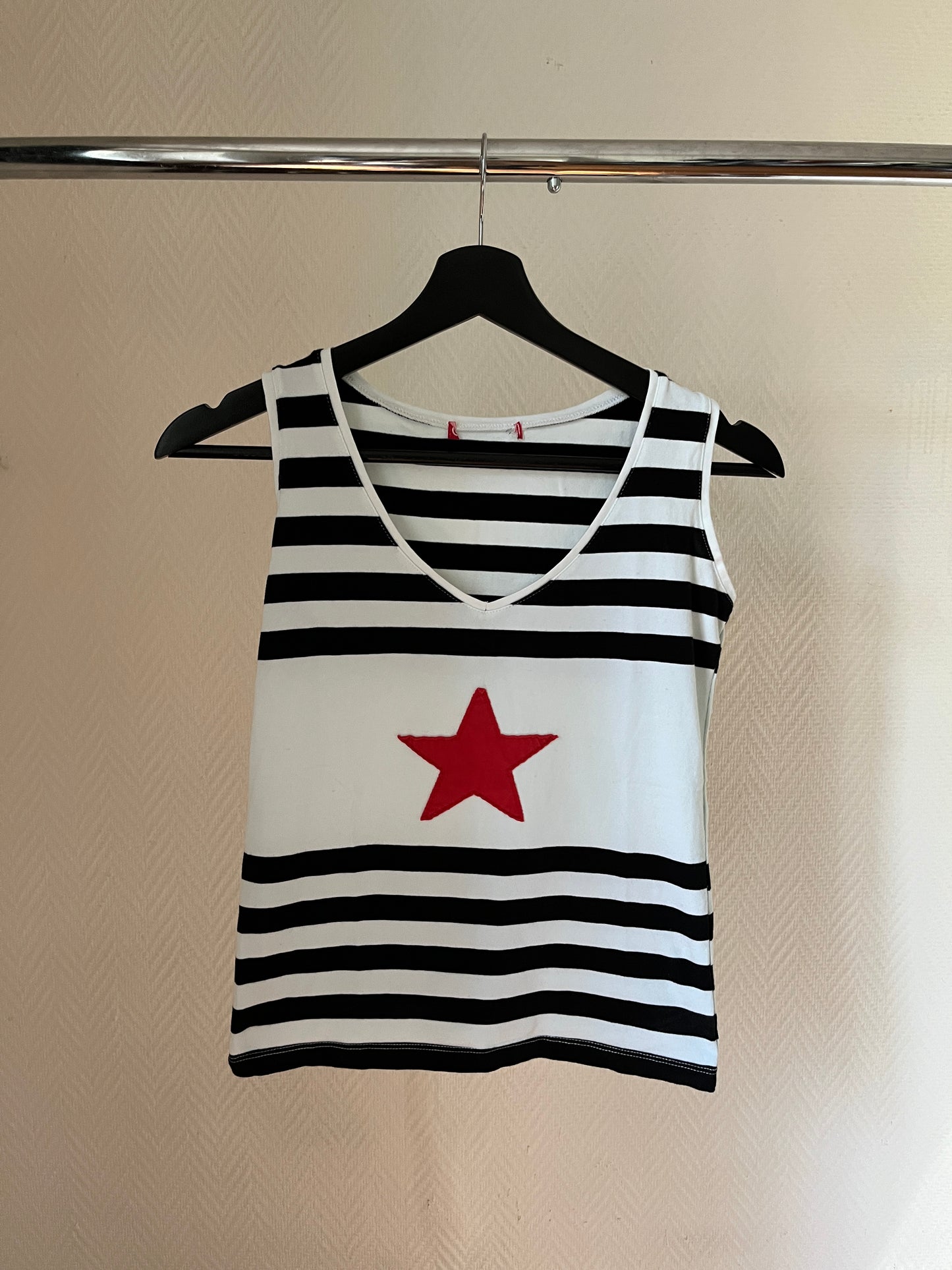 Striped star tank top