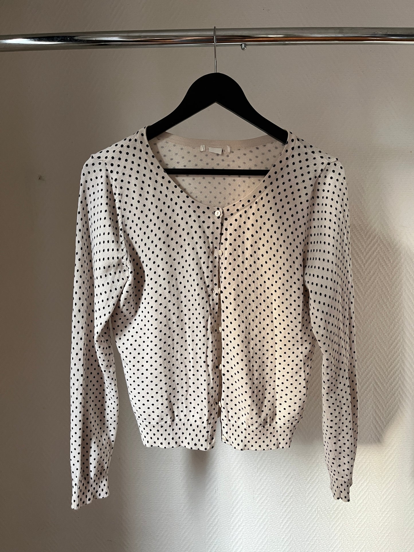 Vintage polka dot cardigan