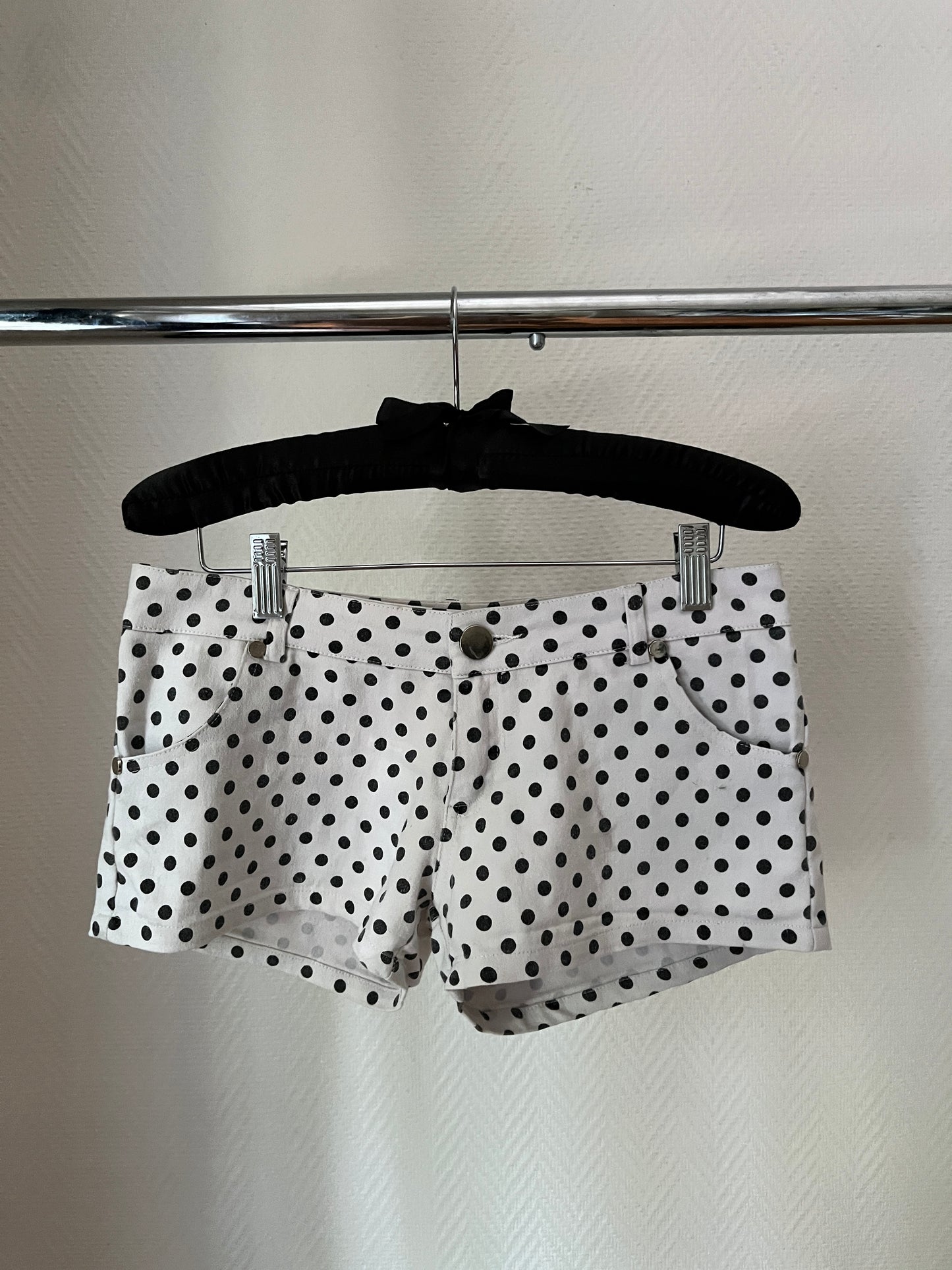 Vintage polka dot mini shorts