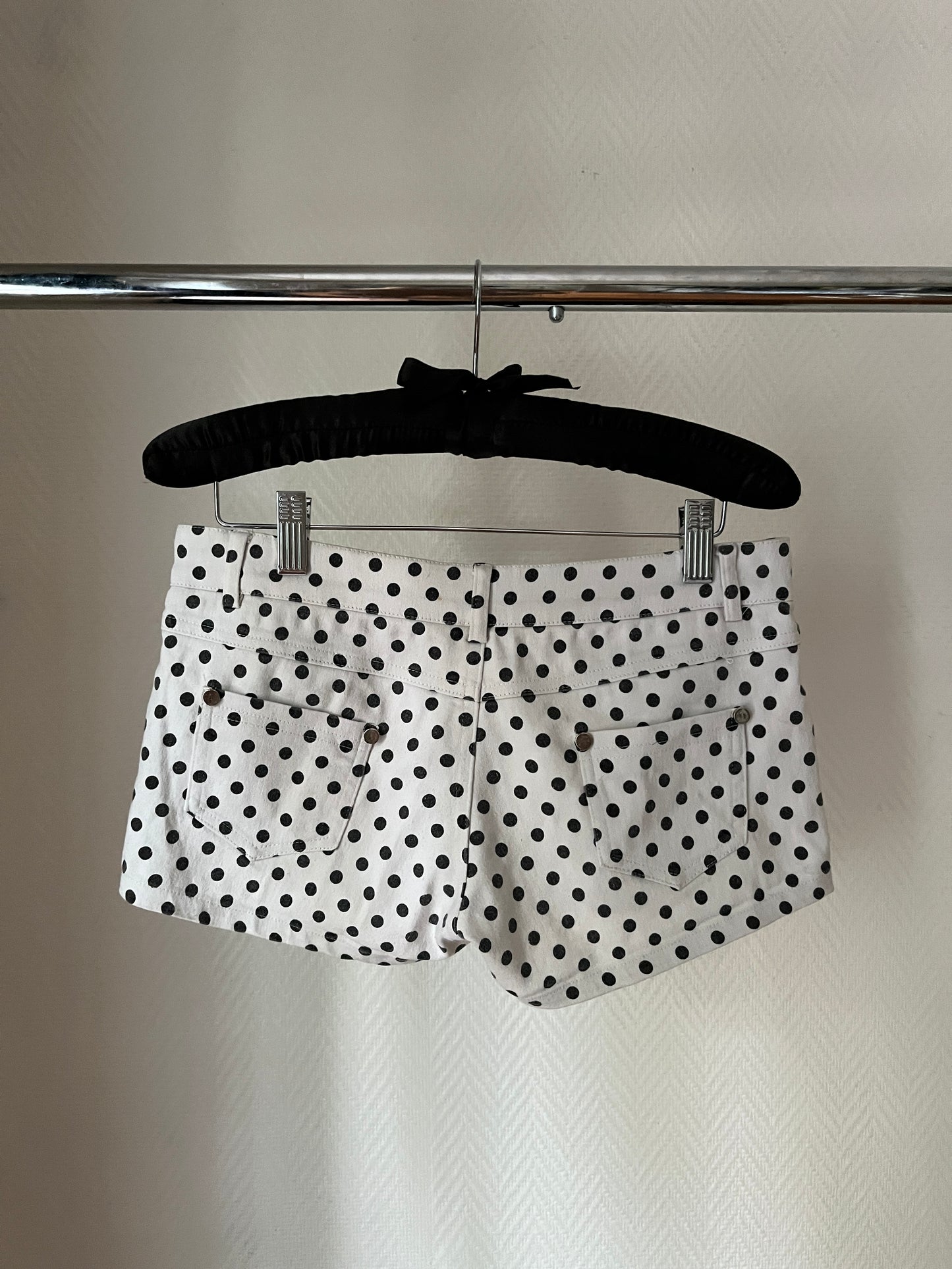 Vintage polka dot mini shorts