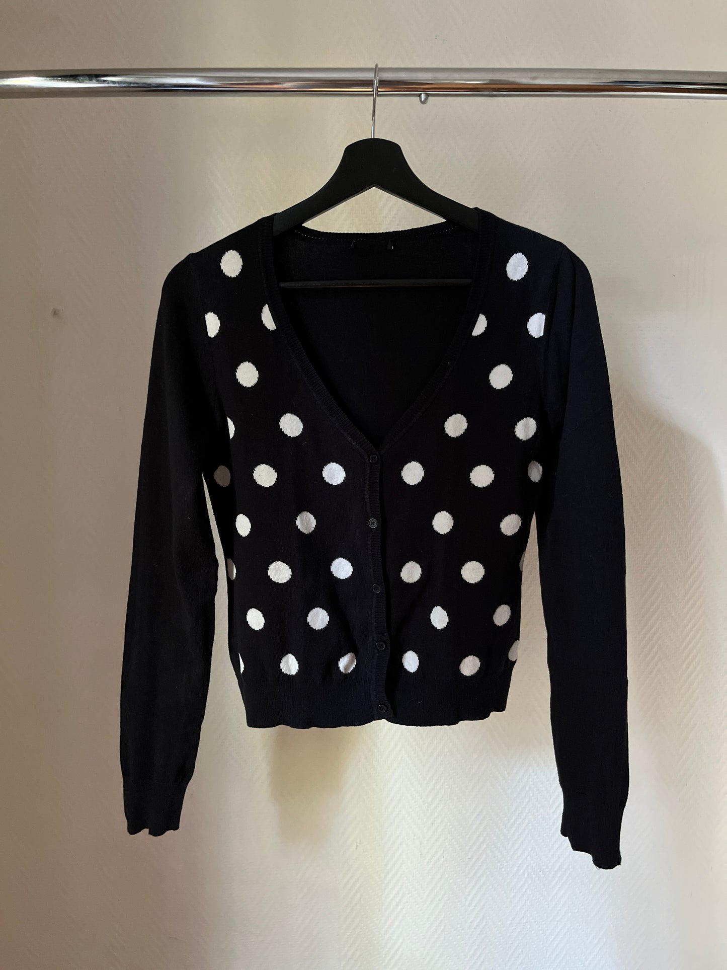 Vintage polka dot cardigan