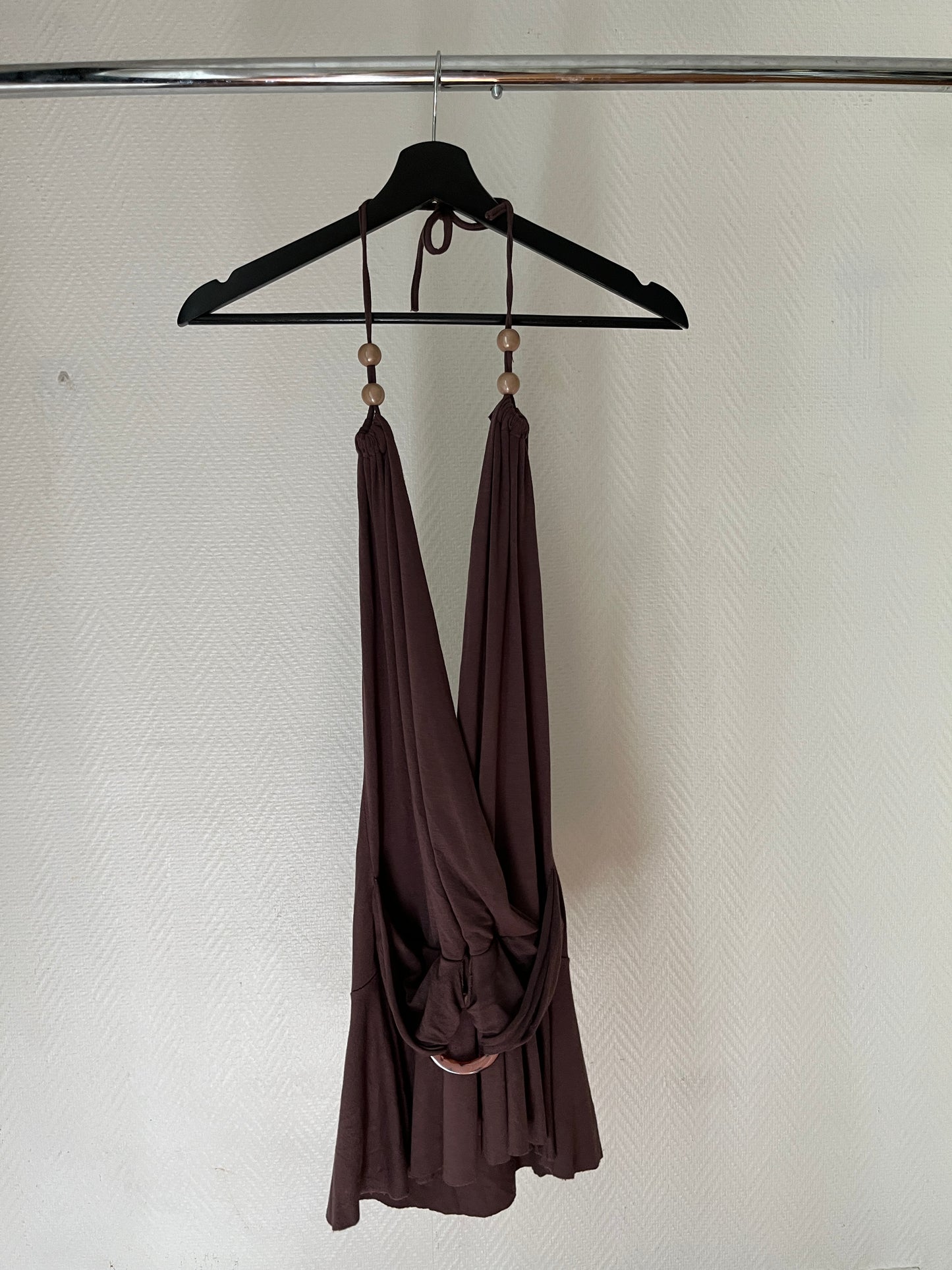 Vintage halter summer mini dress
