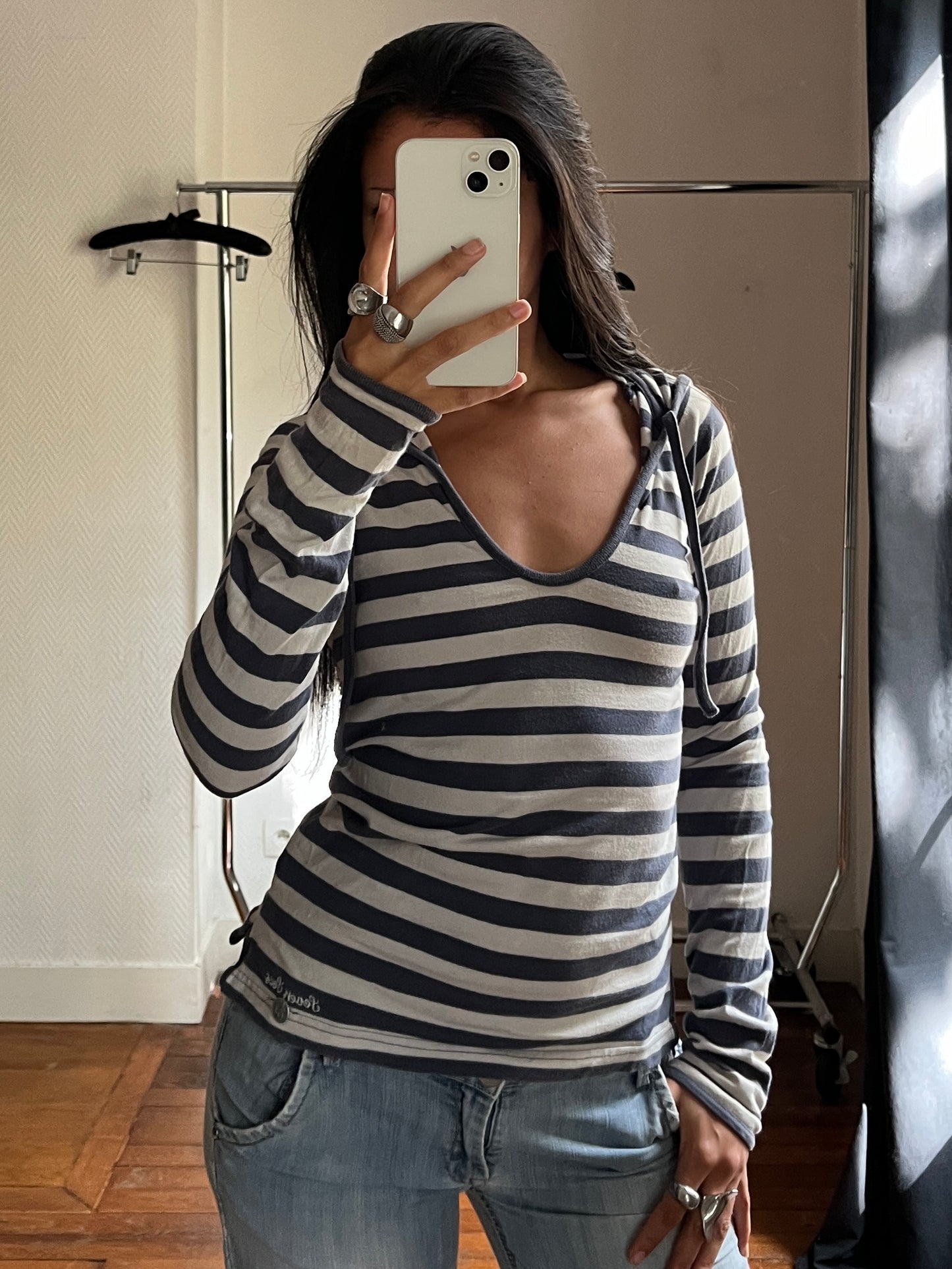 Vintage striped pull over