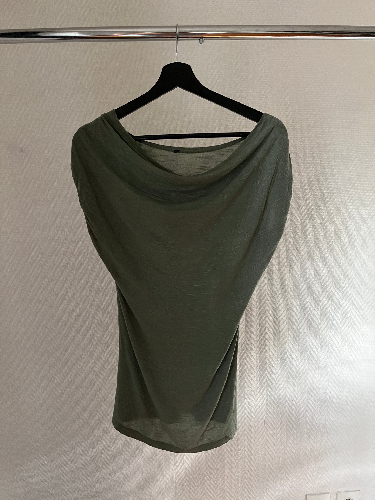 Vintage khaki draped top