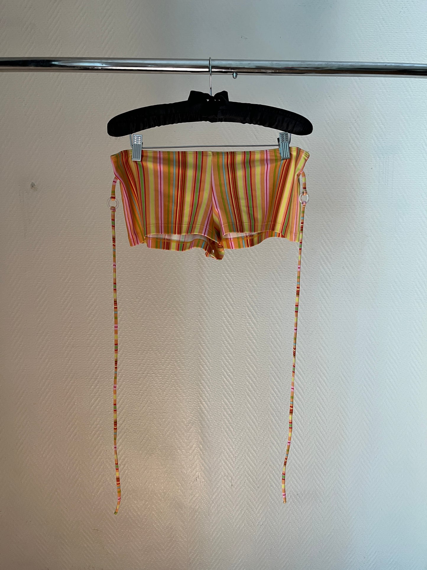 Vintage striped colorful beach shorts