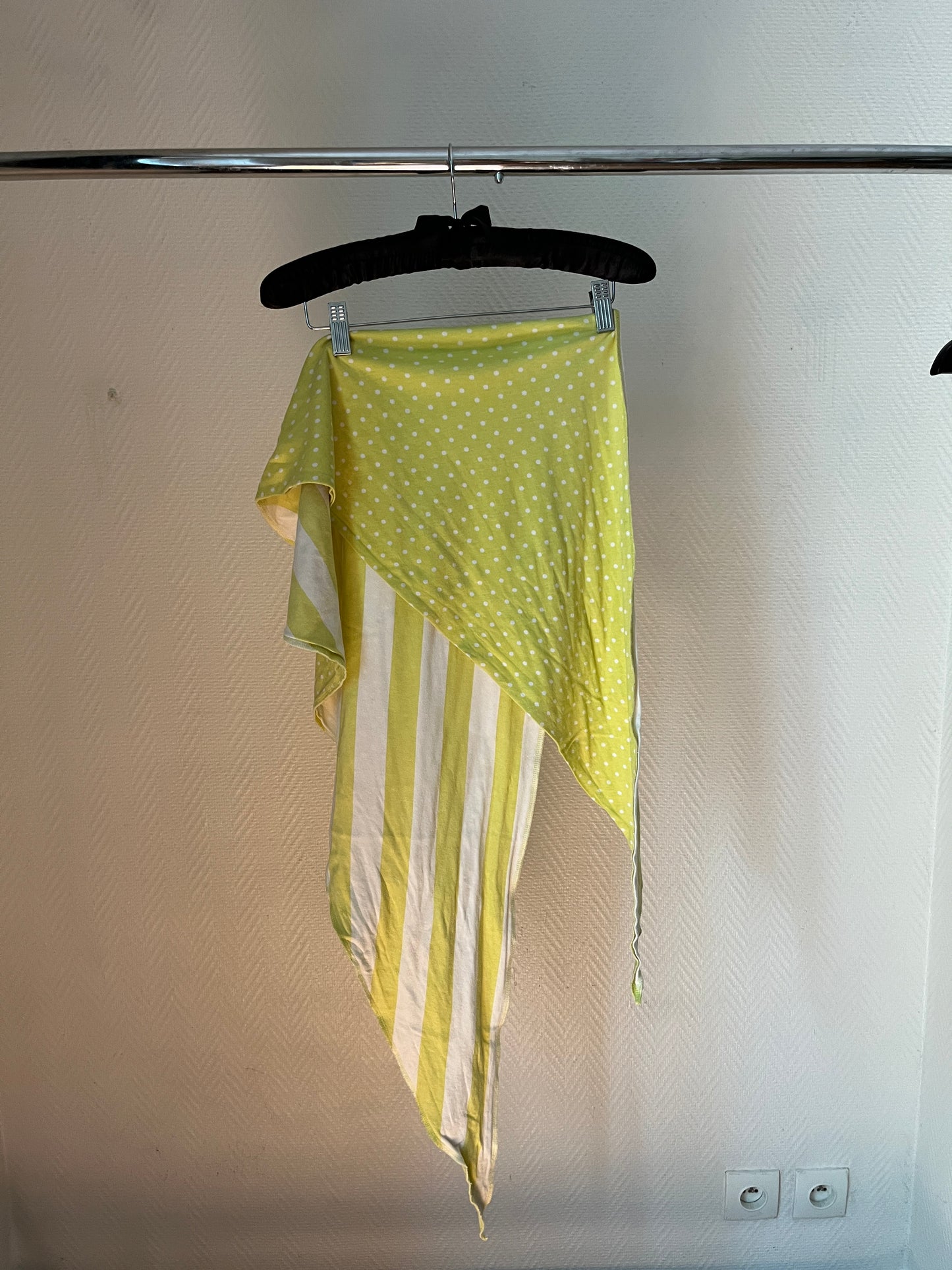 Vintage reversible polka dot pareo