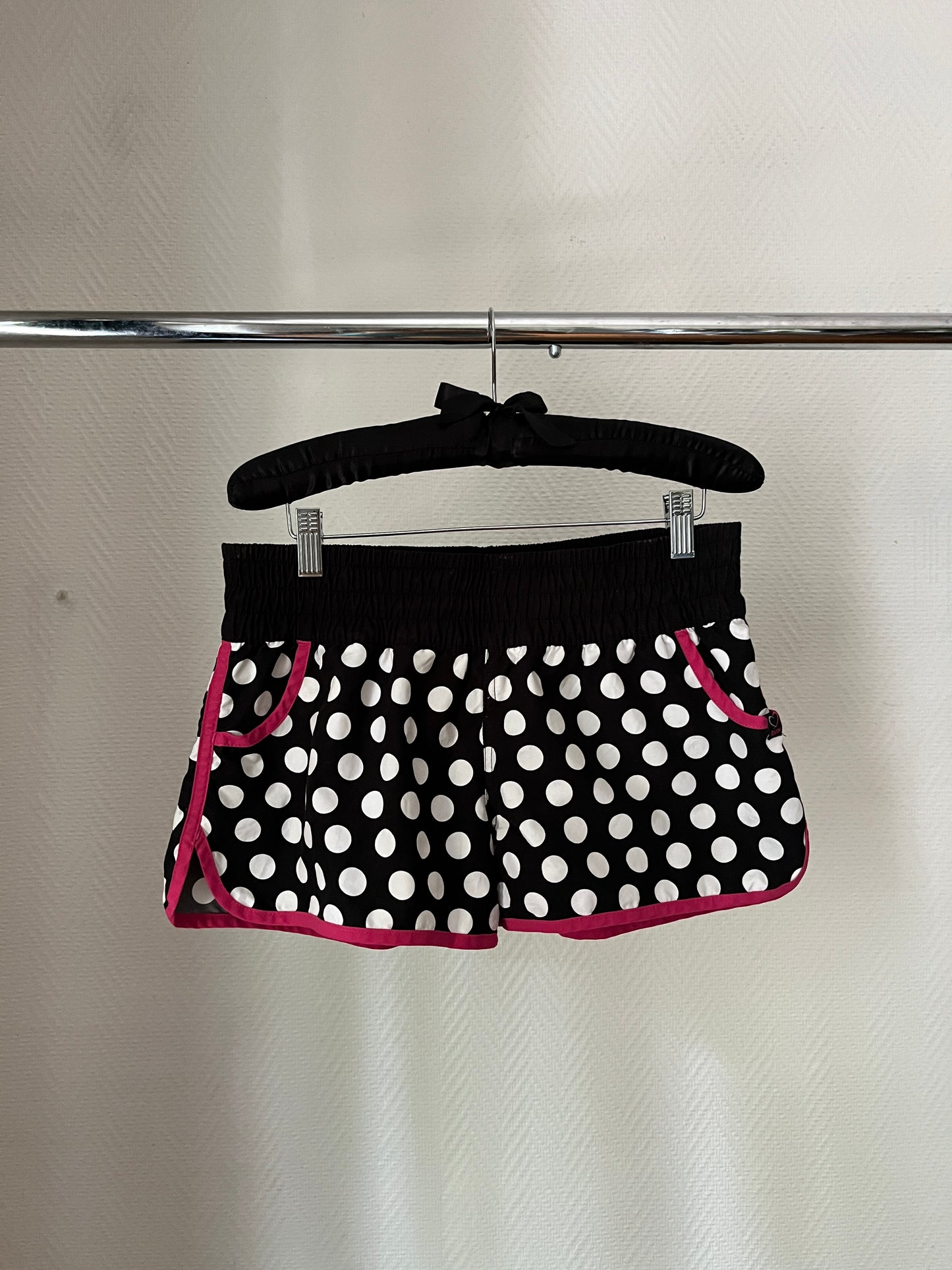 Vintage polka dot beach shorts