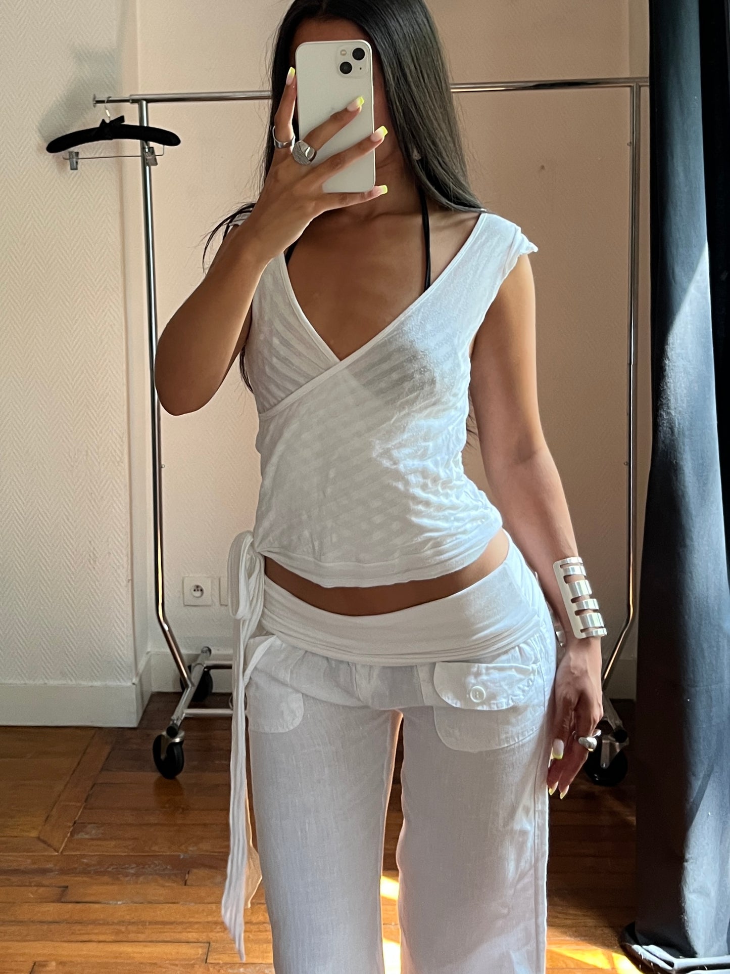 Vintage wrap up top