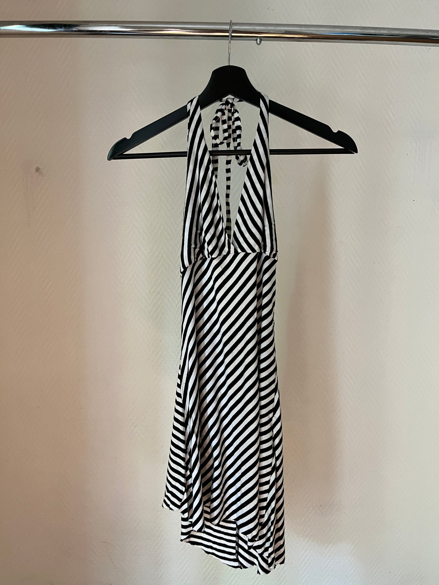 Vintage striped halter dress