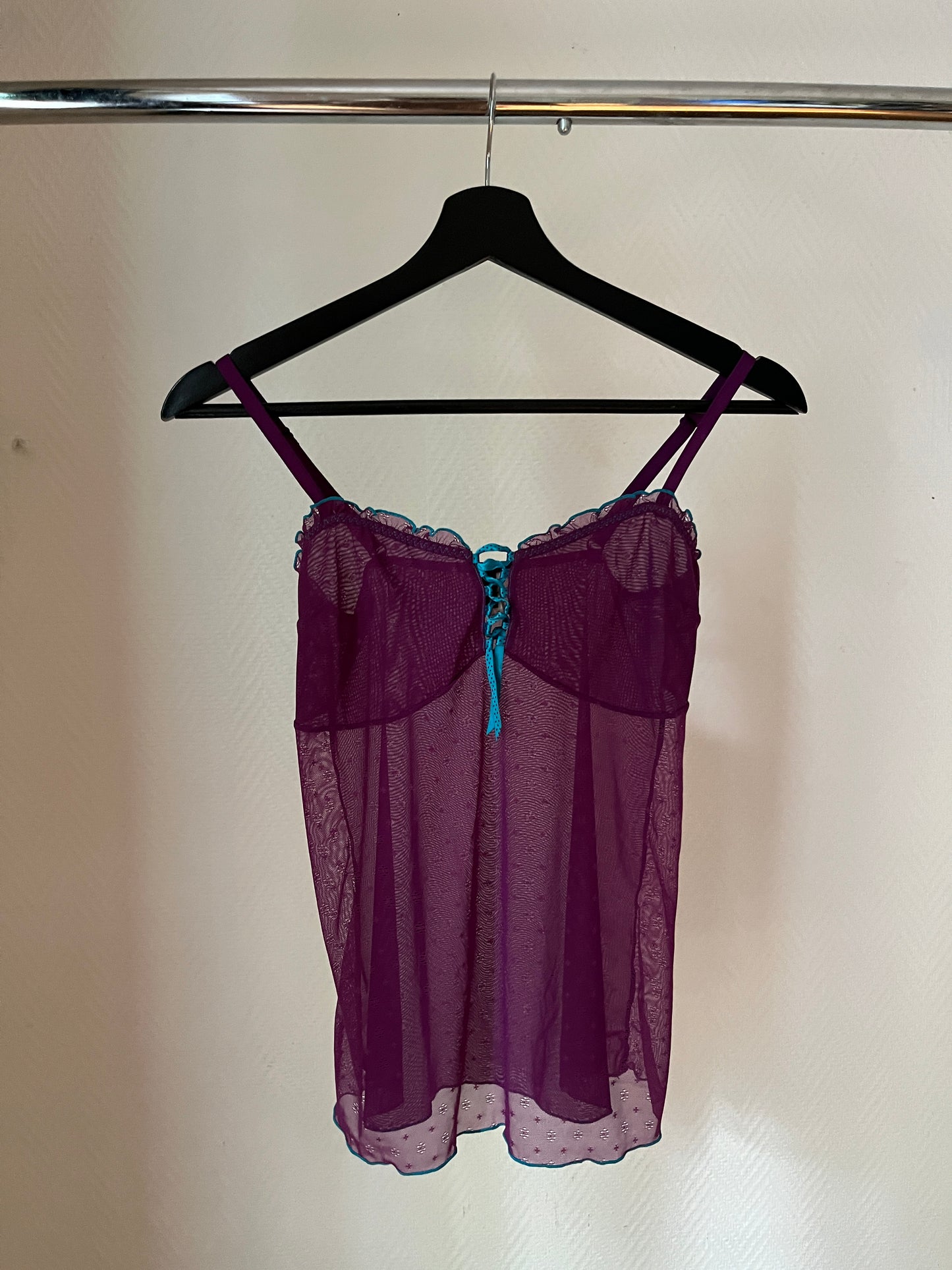 Vintage lingerie lace top