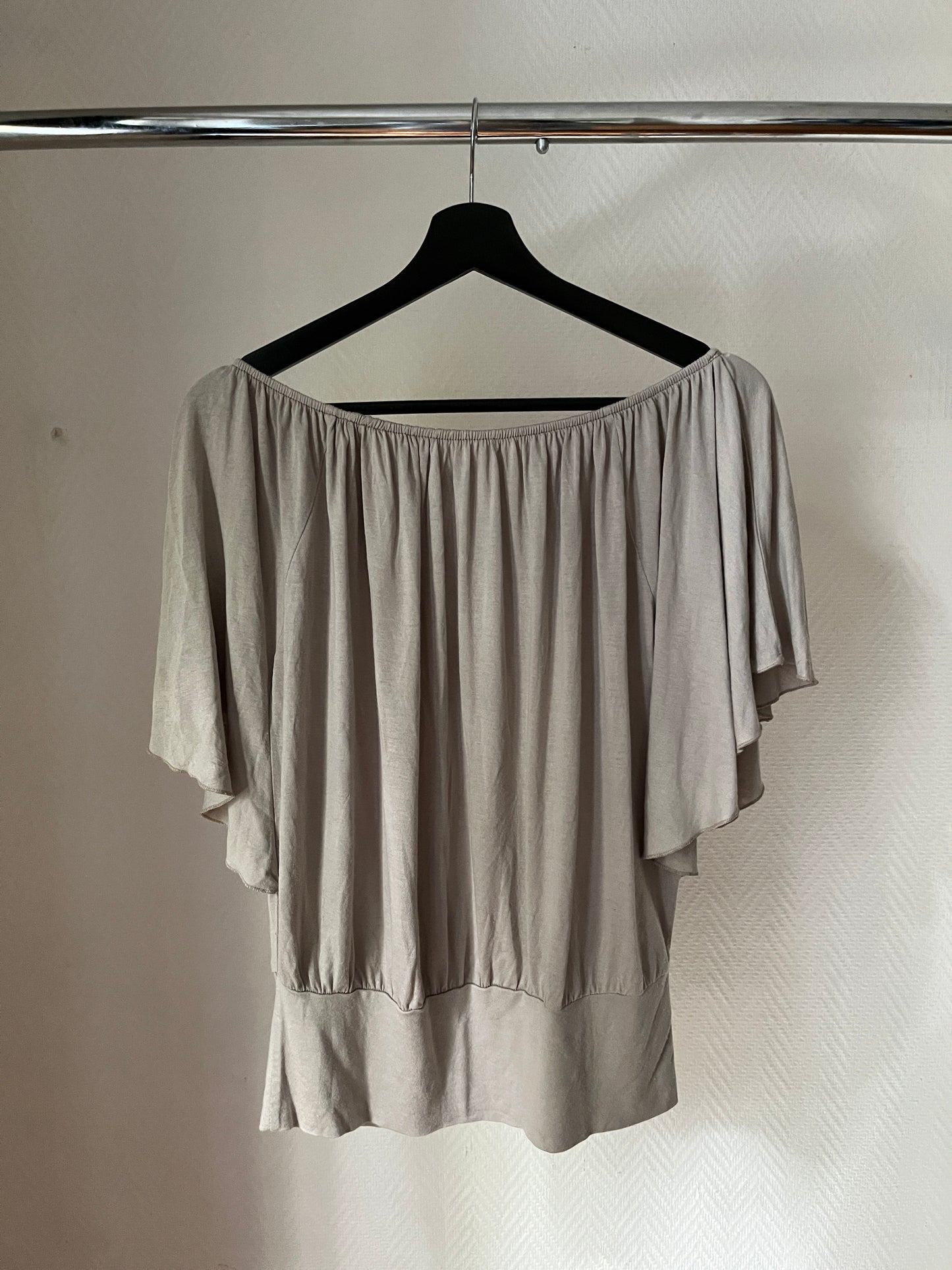 Vintage batwing draped top