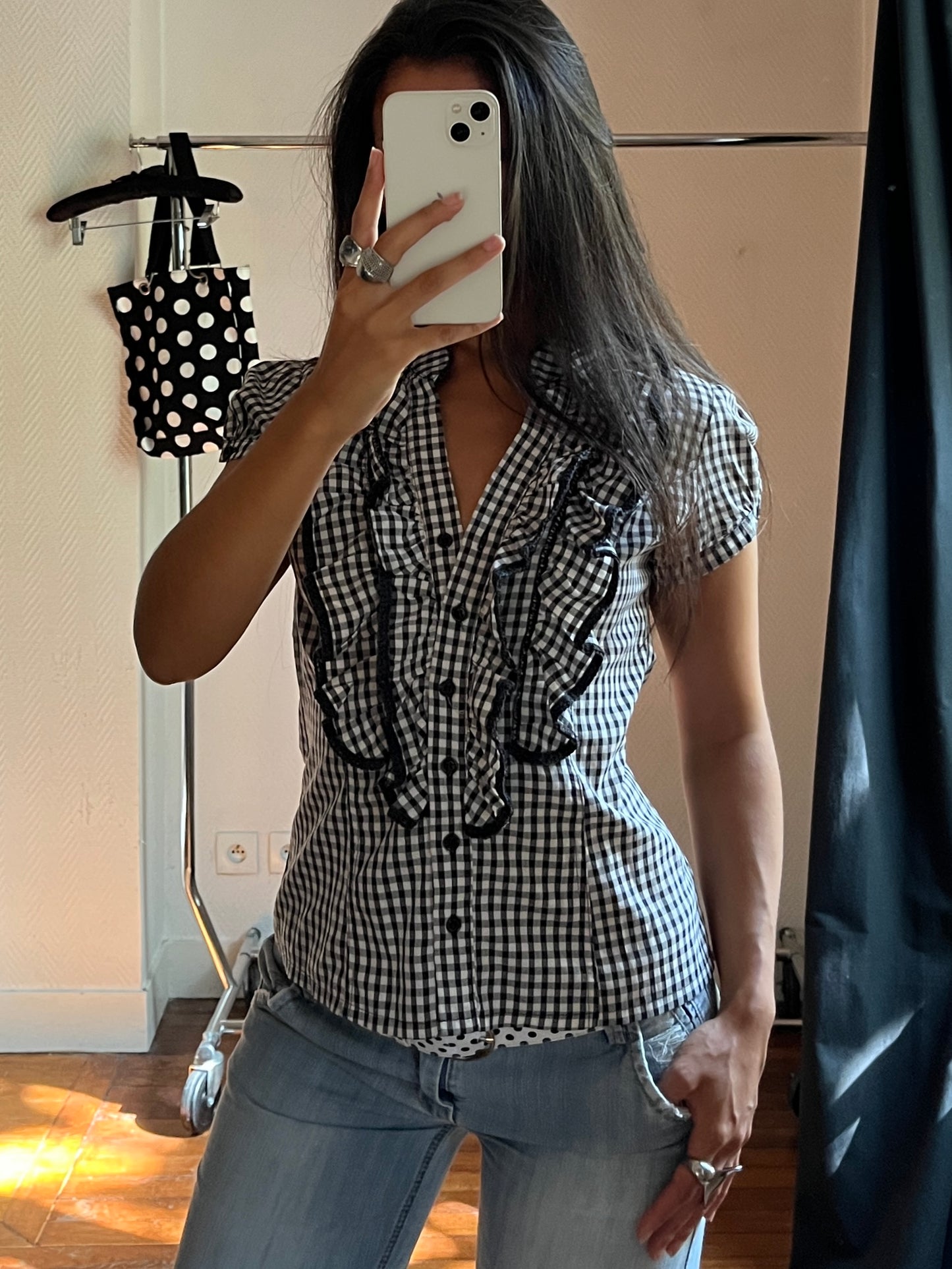 Vintage Morgan de Toi vichy shirt