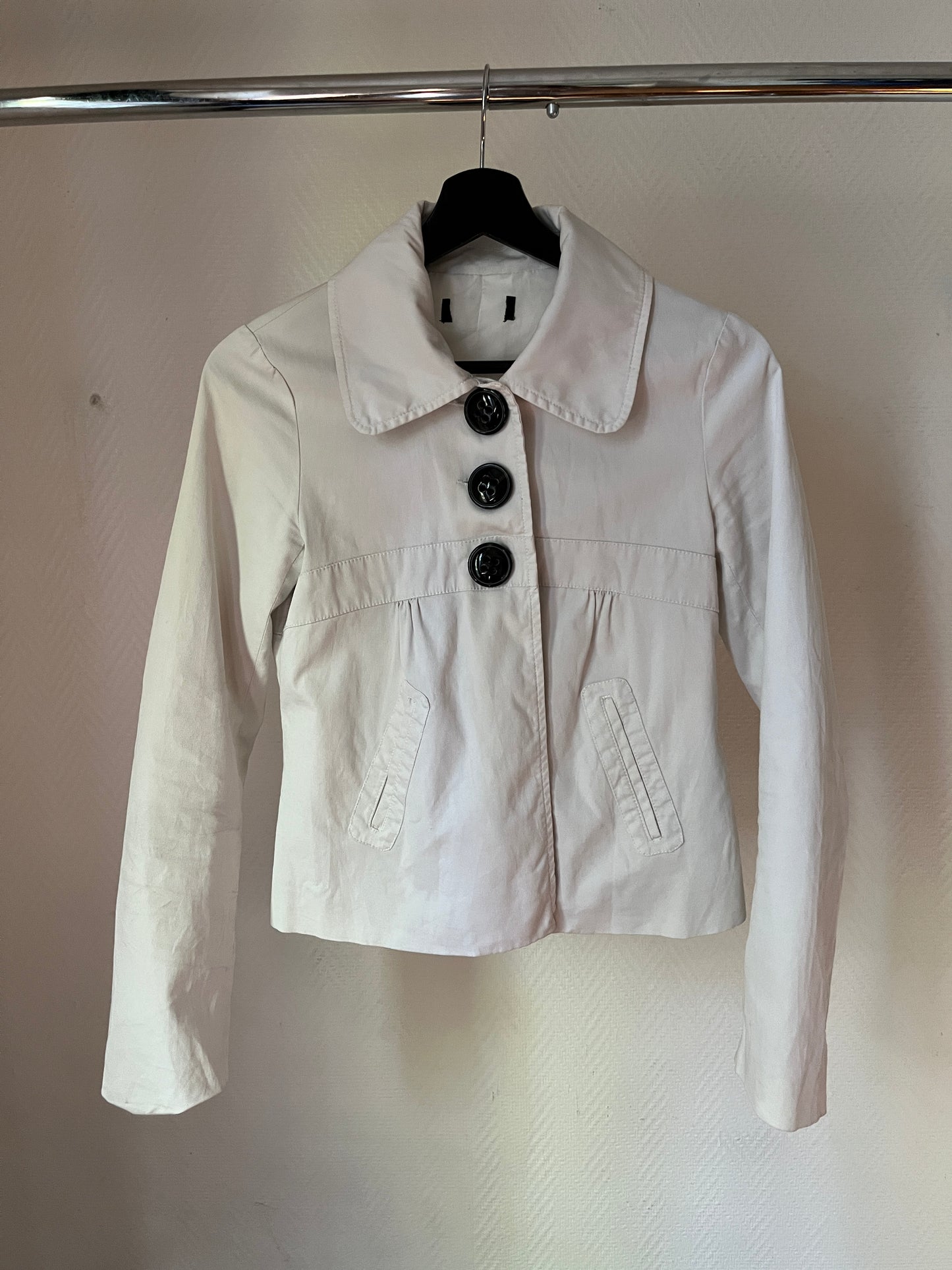 Vintage white trench coat