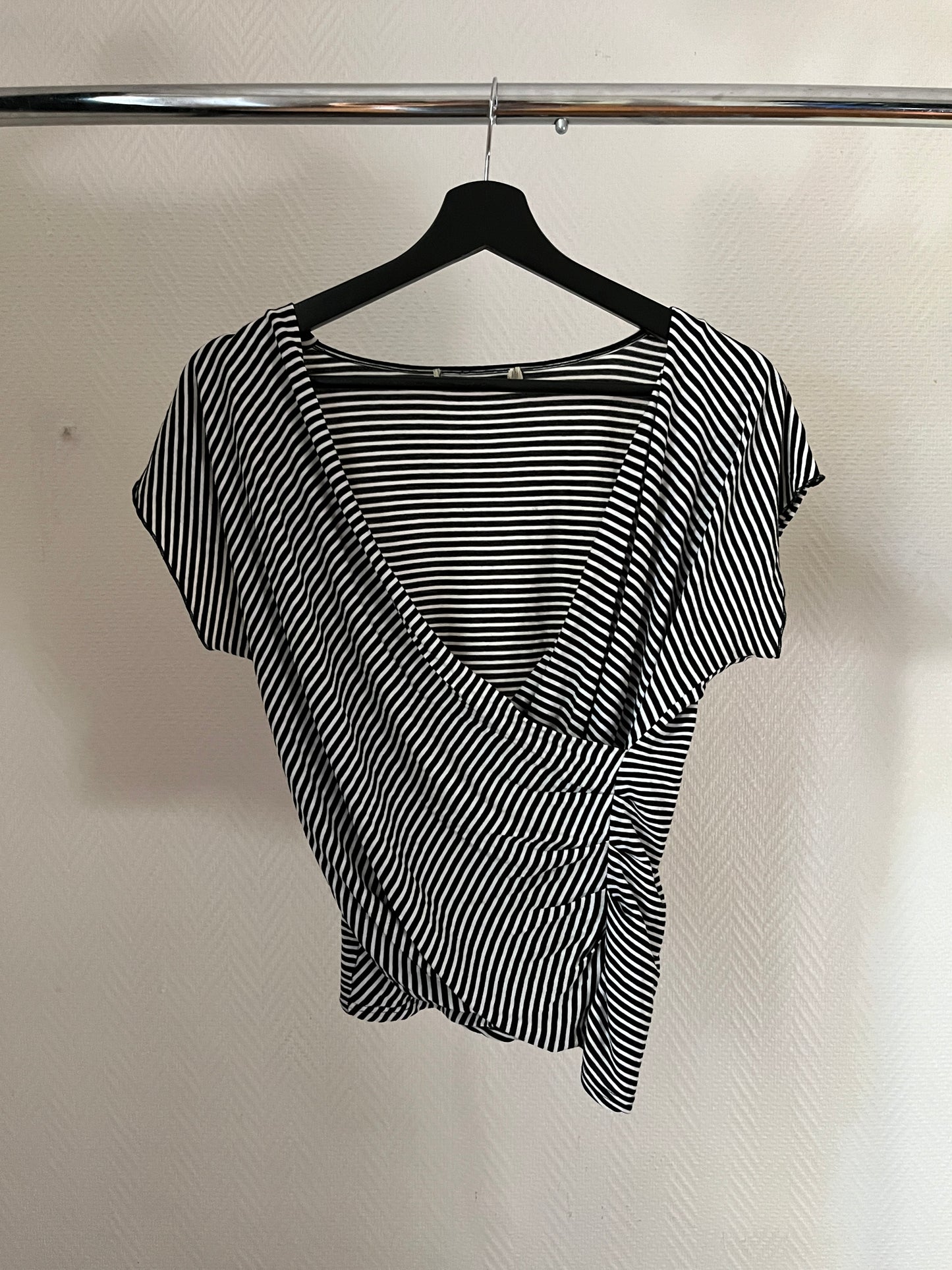 Vintage wrap up striped top