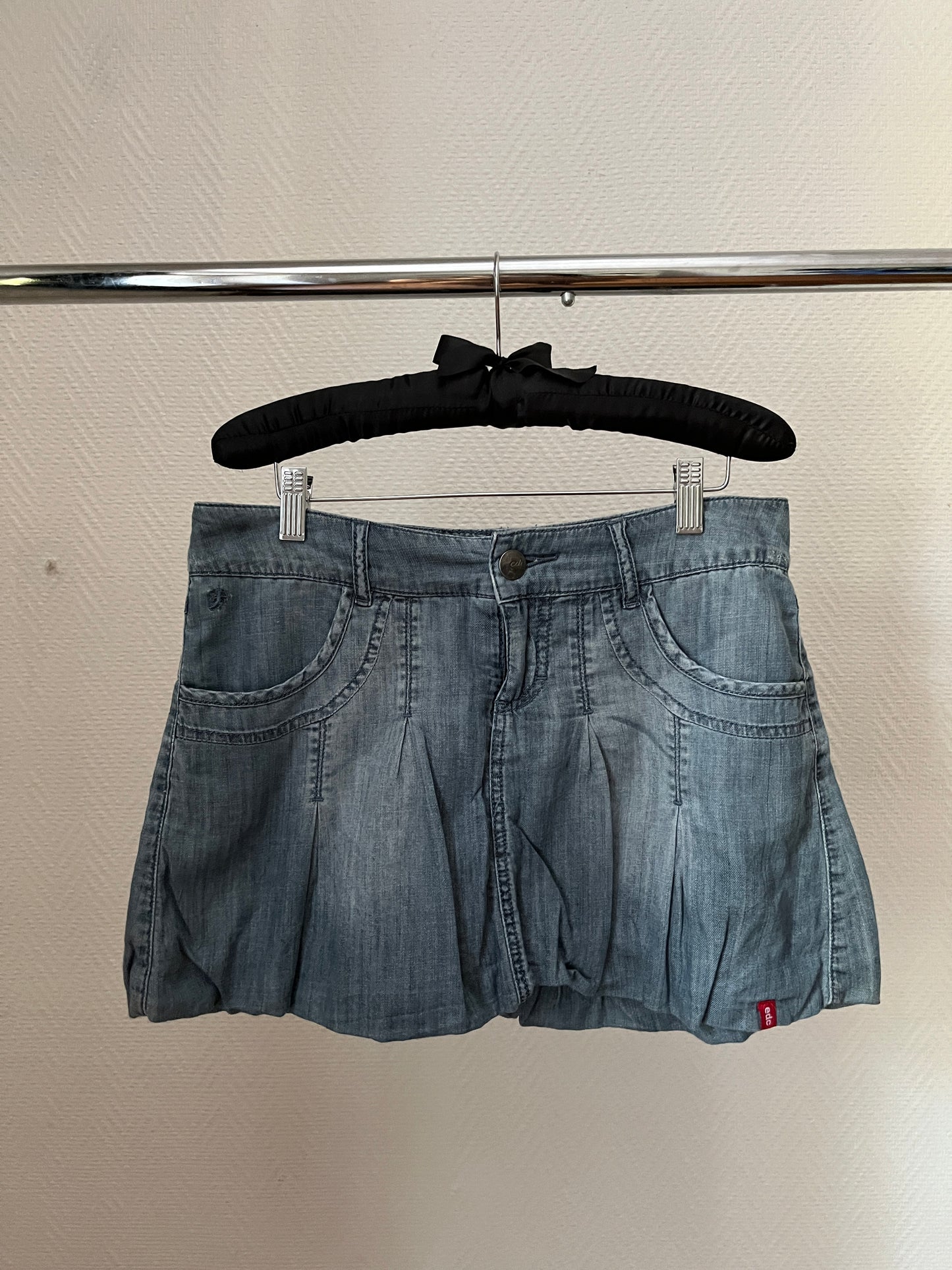 Vintage bubble denim skirt